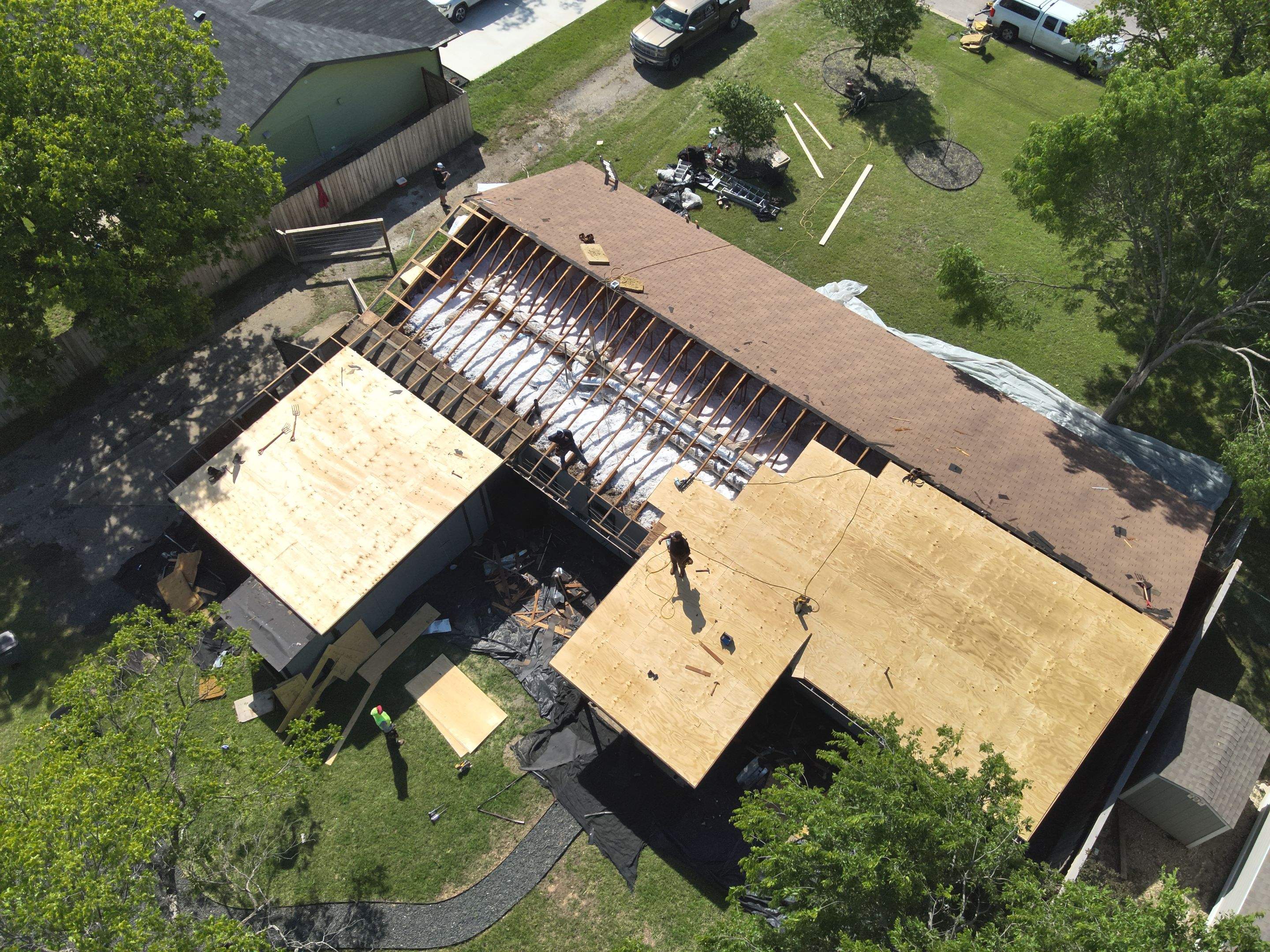 Residential Roof Replacement using GAF - HDZ - Charcoal by Action Exteriors Austin