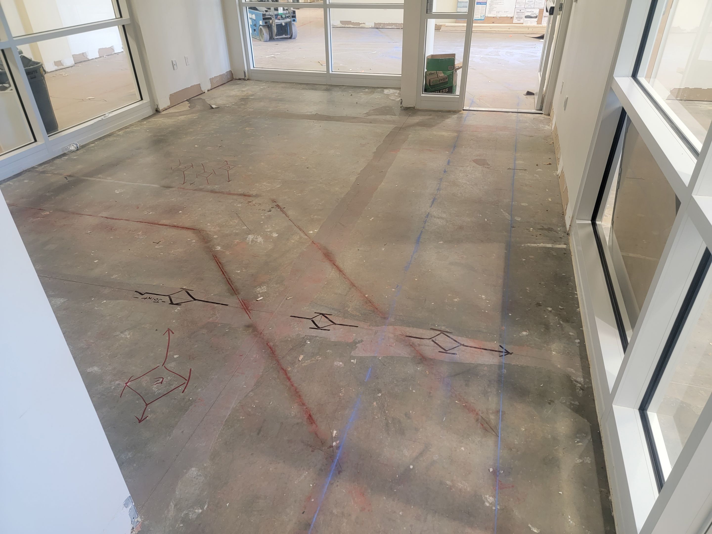 Concrete Scanning for new sewer line install by Alsip Locating Service, LLC