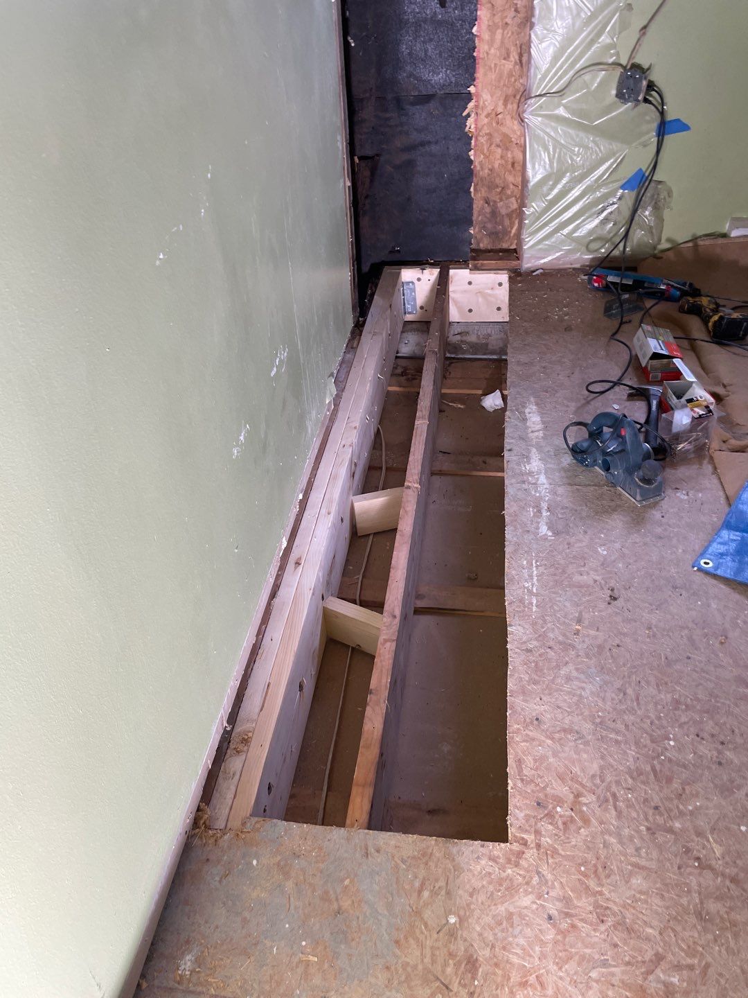 Water damage caused structural work by Eco-Nature Construction Inc.