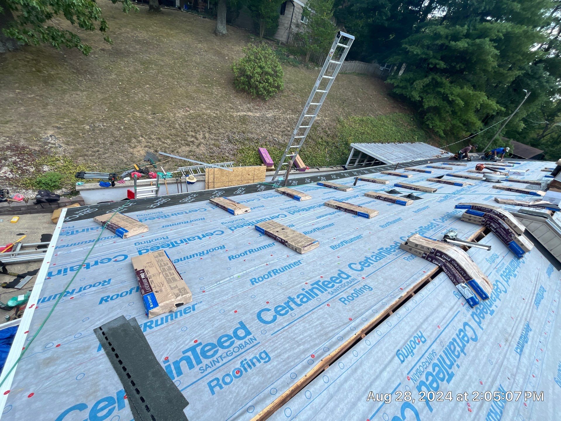 Residential Roofing Installation using Certainteed Landmark Pro Shingles by Fahey Roofing + Contracting