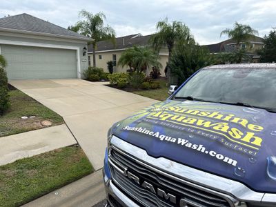 Vinyl Fence & Concrete Cleaning in Central Park at Lakewood Ranch, FL