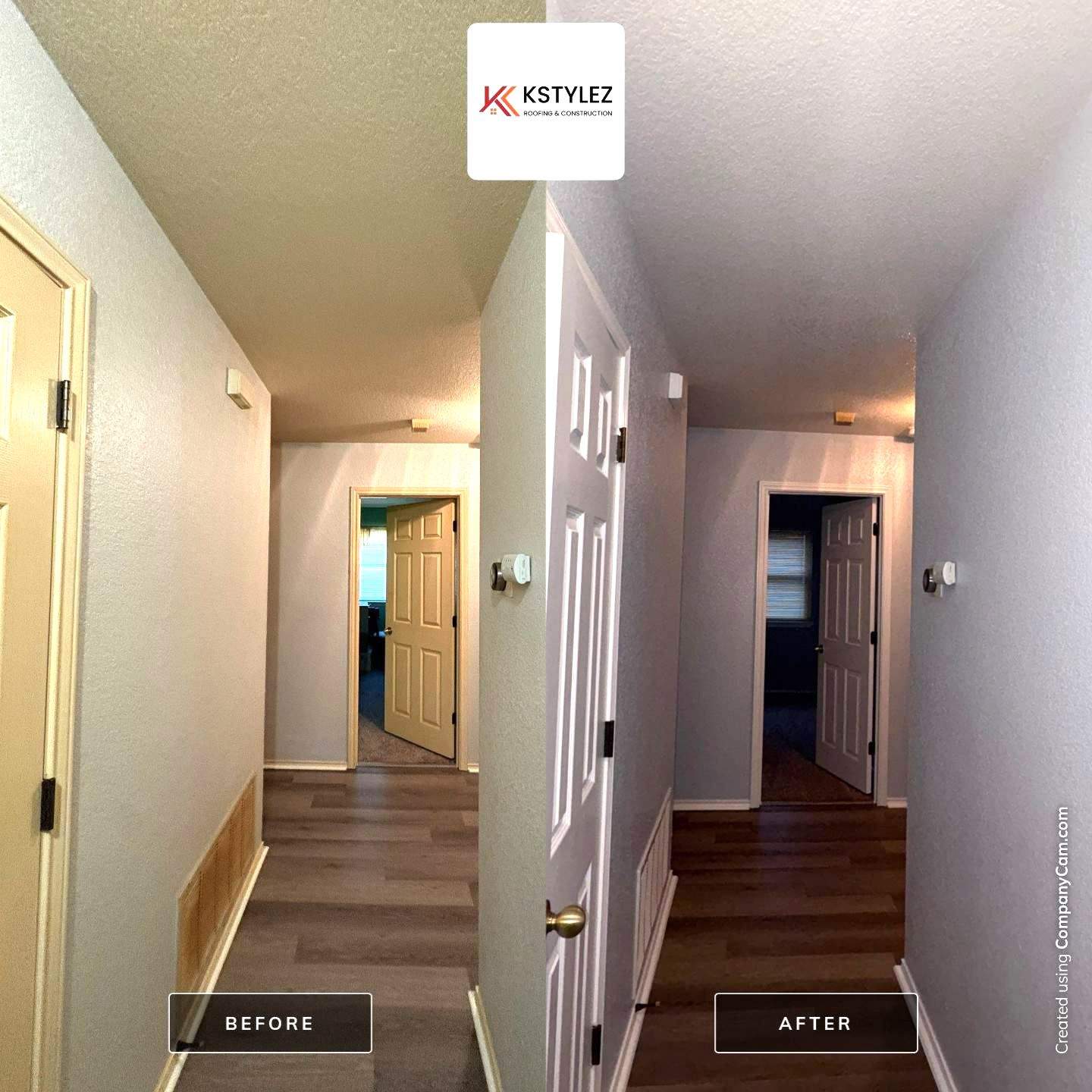 Full Interior House Painting in Round Rock, TX by Kstylez Roofing & Construction