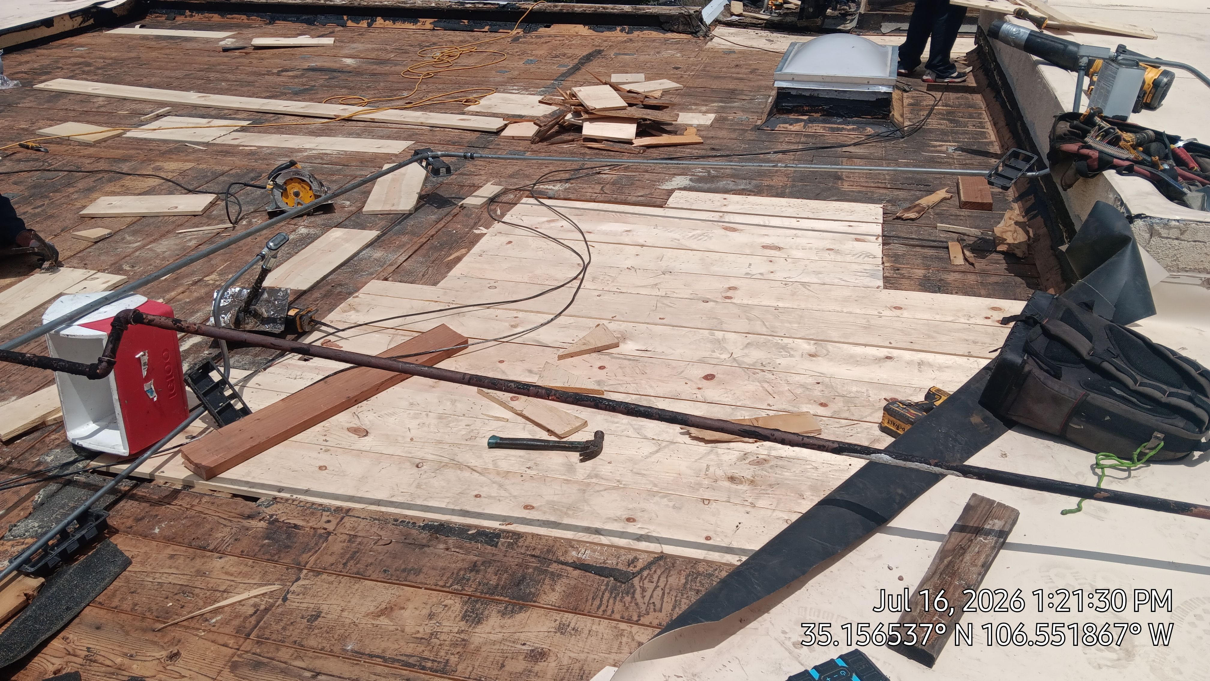 Albuquerque TPO Roof Replacement in the Northeast Heights EPS Slope and Custom Skylights by Doyle Roof Masters Inc