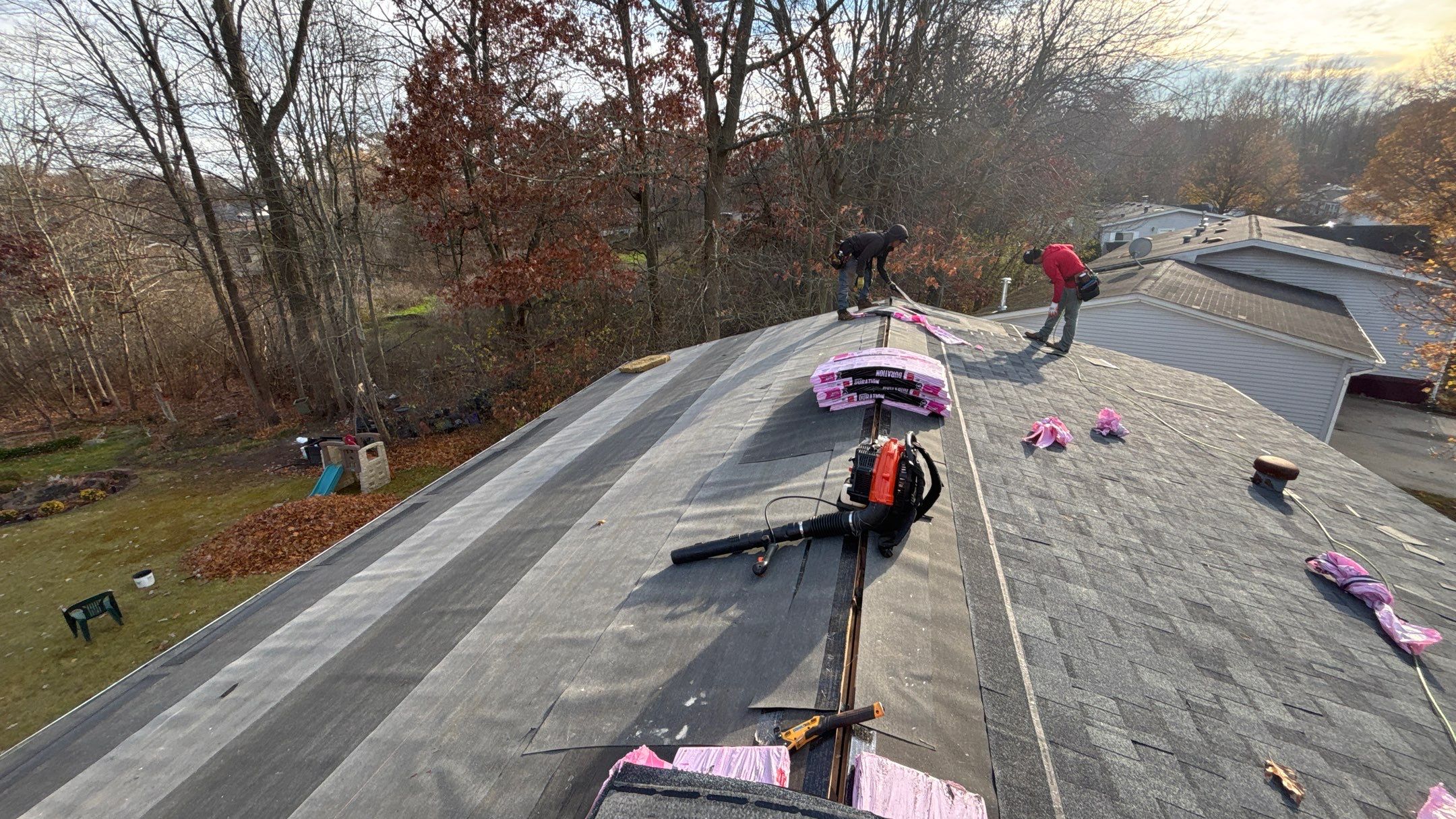 Roof Replacement using Owens Corning Estate Gray by 180 Contractors