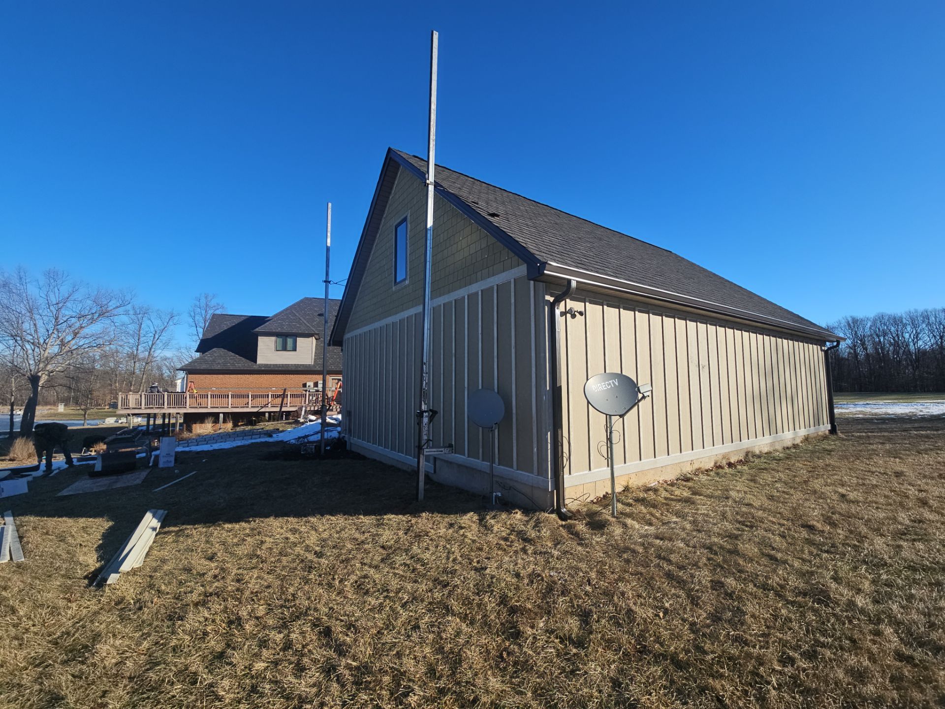 Siding Installation using James Hardie Board & Batten and James Hardie Shakes by Koontz Construction