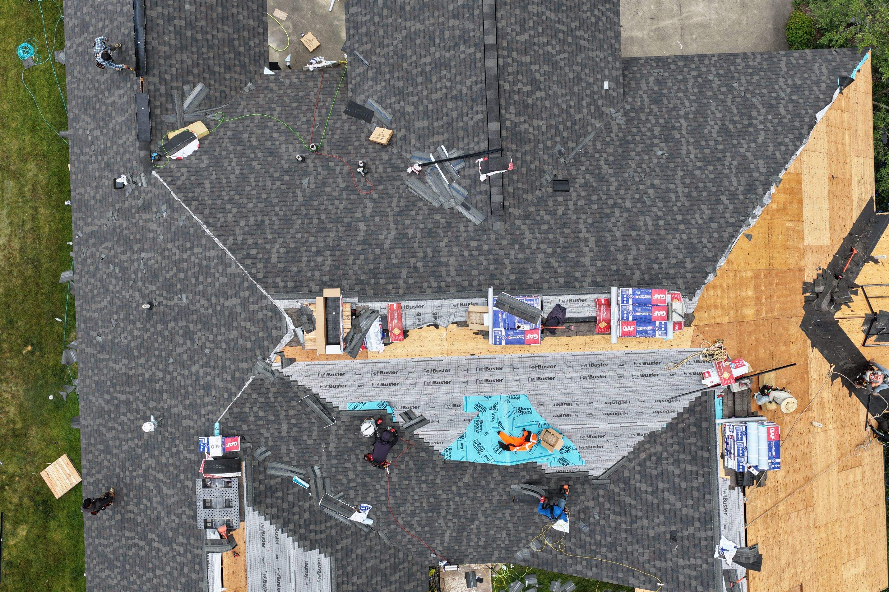 Roof Replacement using GAF Timberline HDZ - Midnight Mesa  by Montana Roofing Solutions