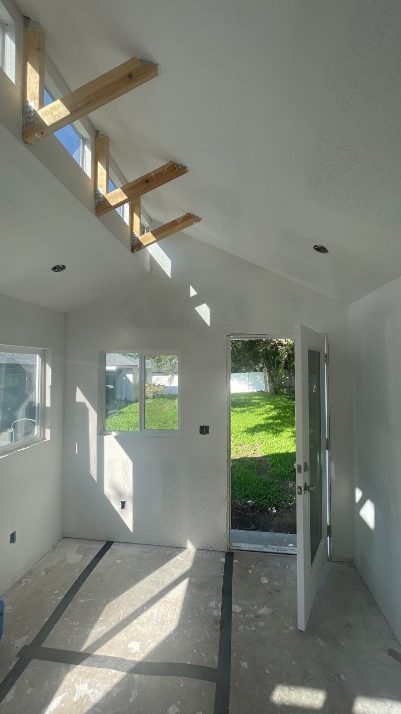 Outdoor Office Shed Interior Remodel in Longwood: From Drywall to Paint by HandyMangum