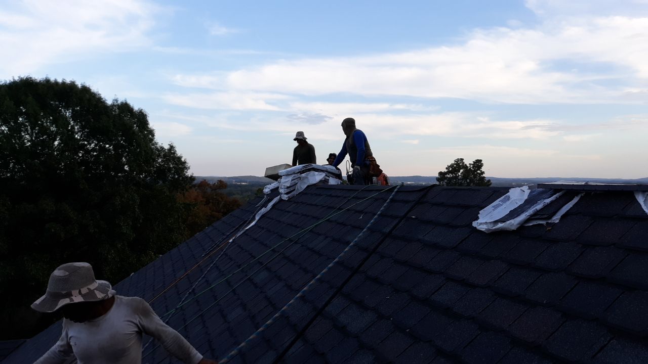 Residential Designer Roofing Installation with custom accent Copper Valleys. Calhoun GA by Georgia Roof Advisors