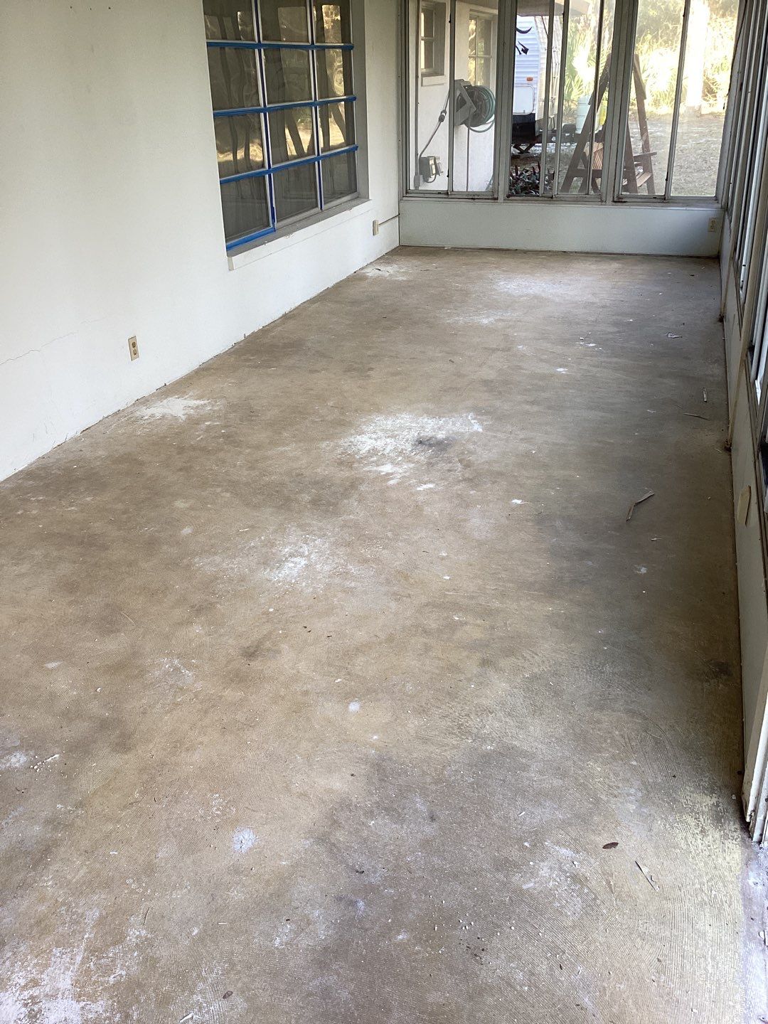 Patio using Pebble Beach by Amvet concrete coatings llc