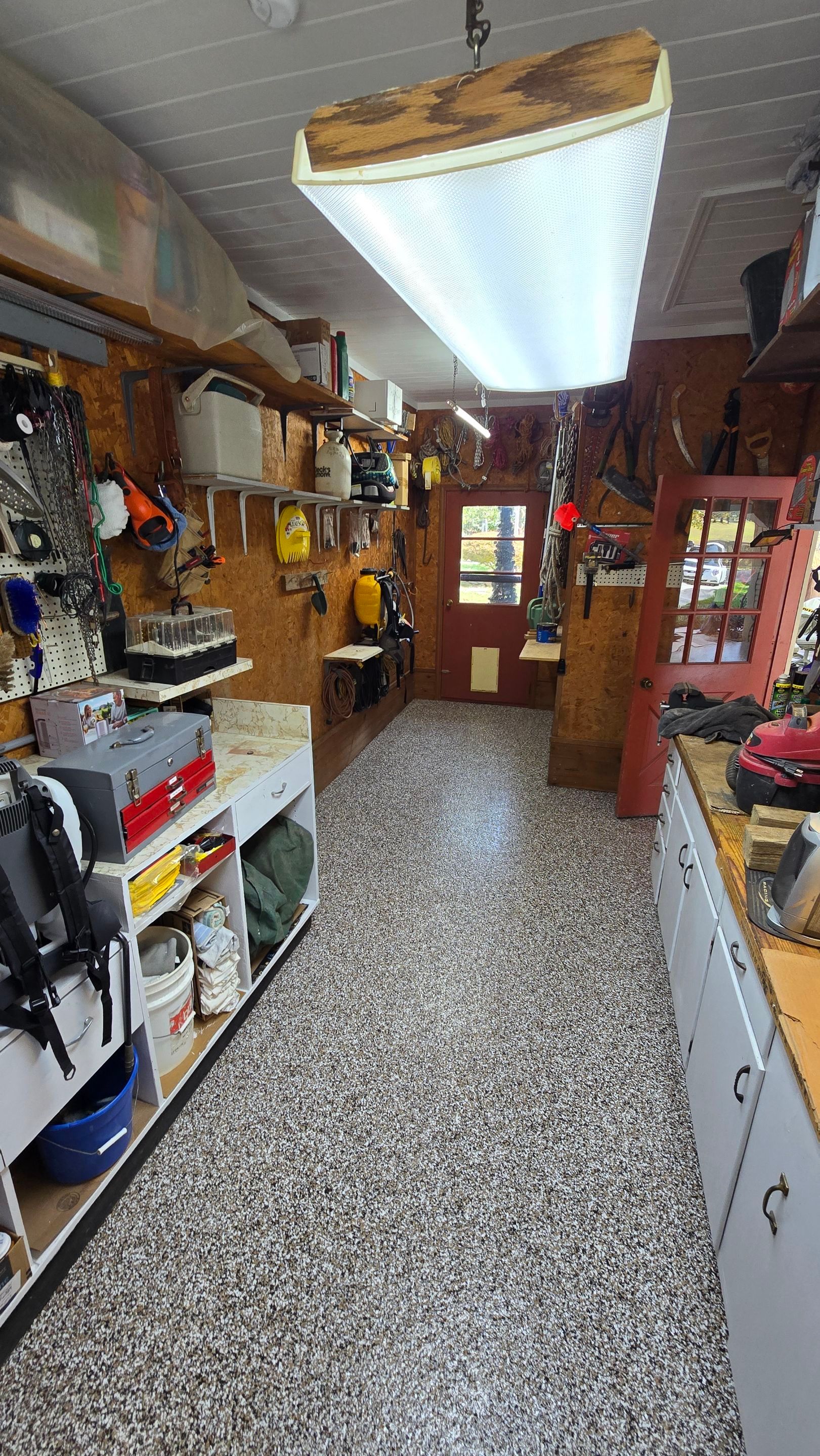 Carport and Workshop Using Mocha Match by Elite Floor Solutions