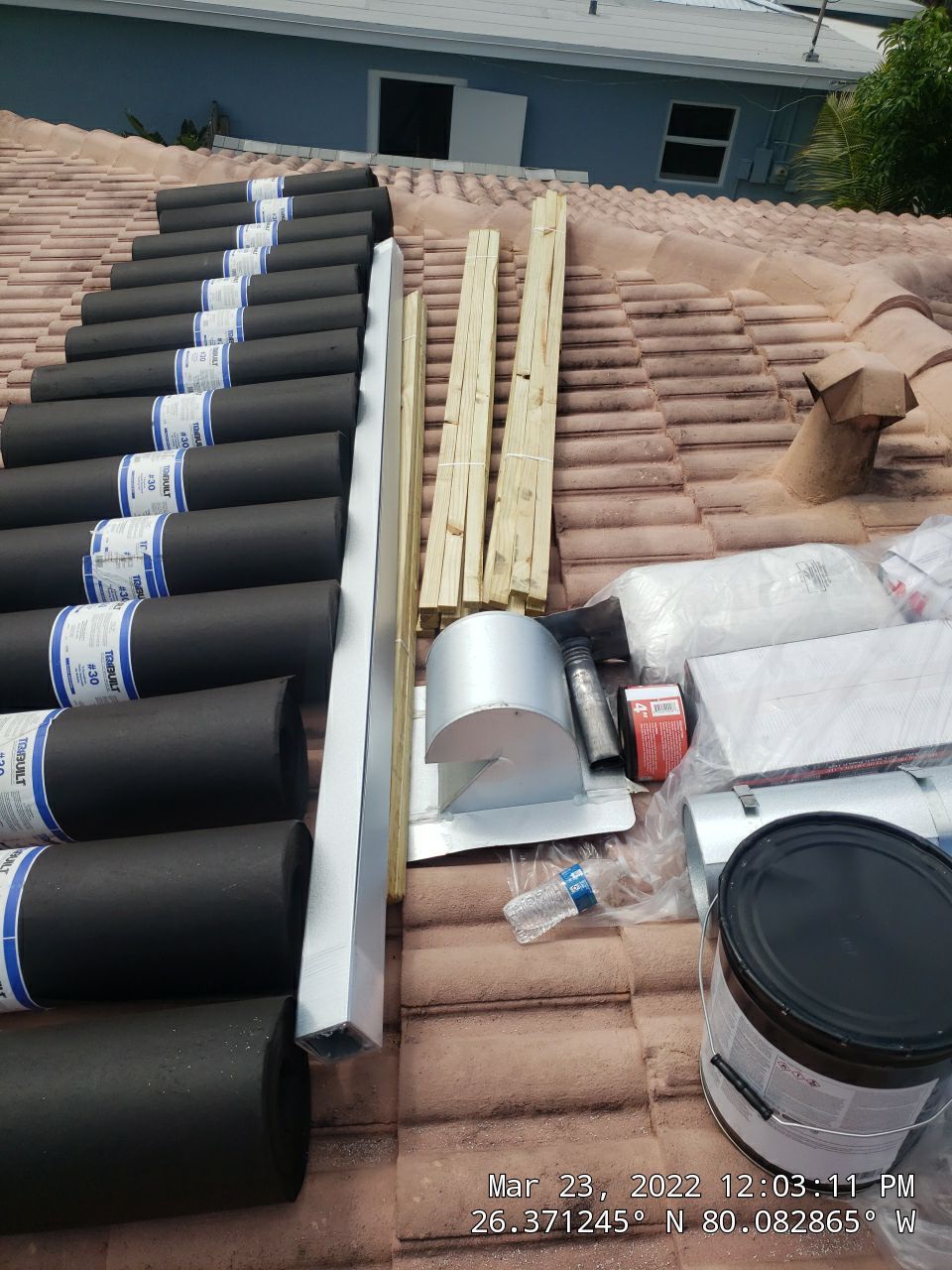 Residential Roofing Installation using 1" Nail strip metal roof by BLUES BROTHERS ROOFING