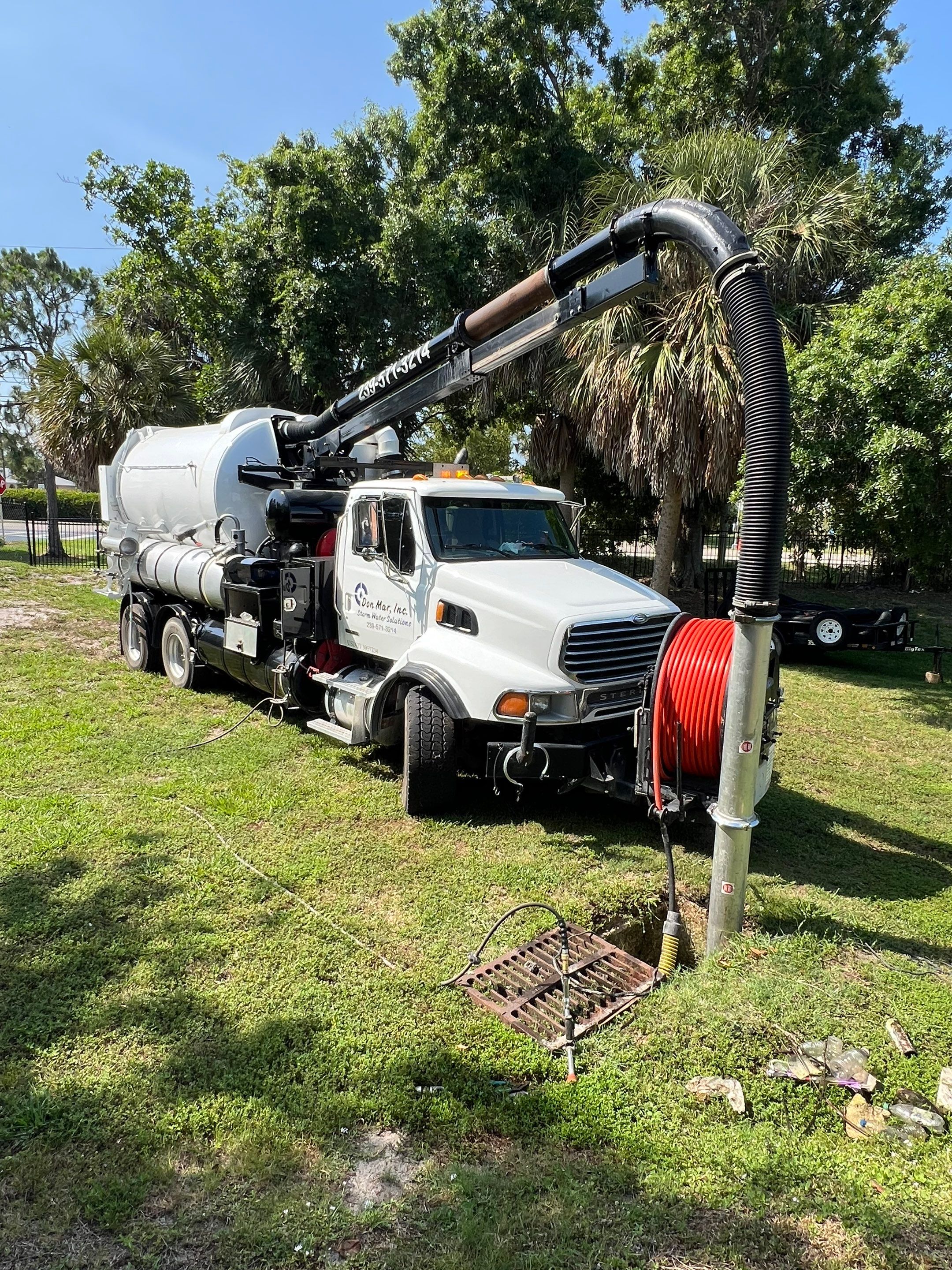 Naples Park Neighborhood Stormwater System Catch Basin Cleaning by Don Mar, Inc. Storm Water Solutions