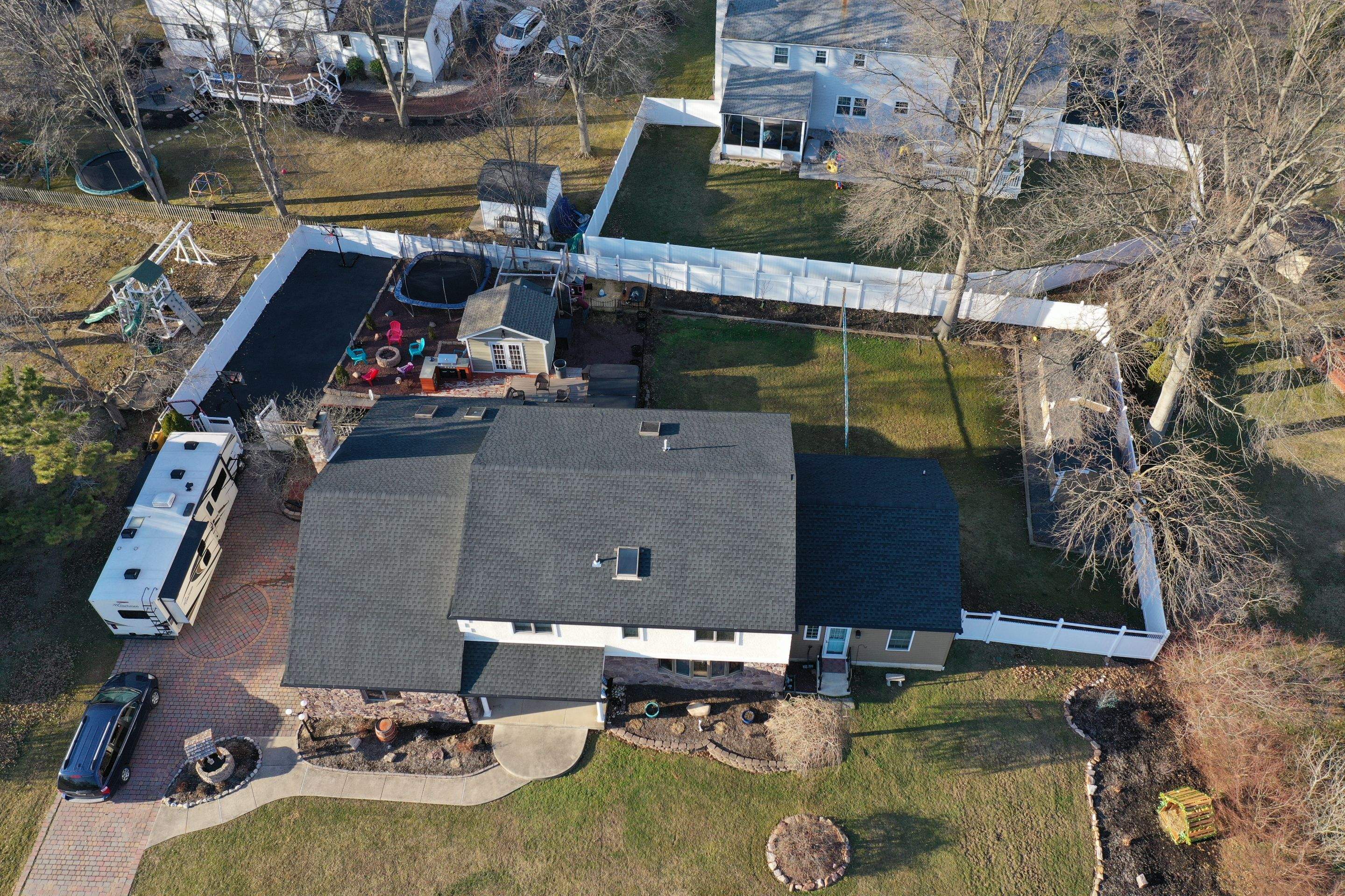 New Architectural Shingle Roof and Gutter Guard Installation in Morrisville by Stofan Construction LLC