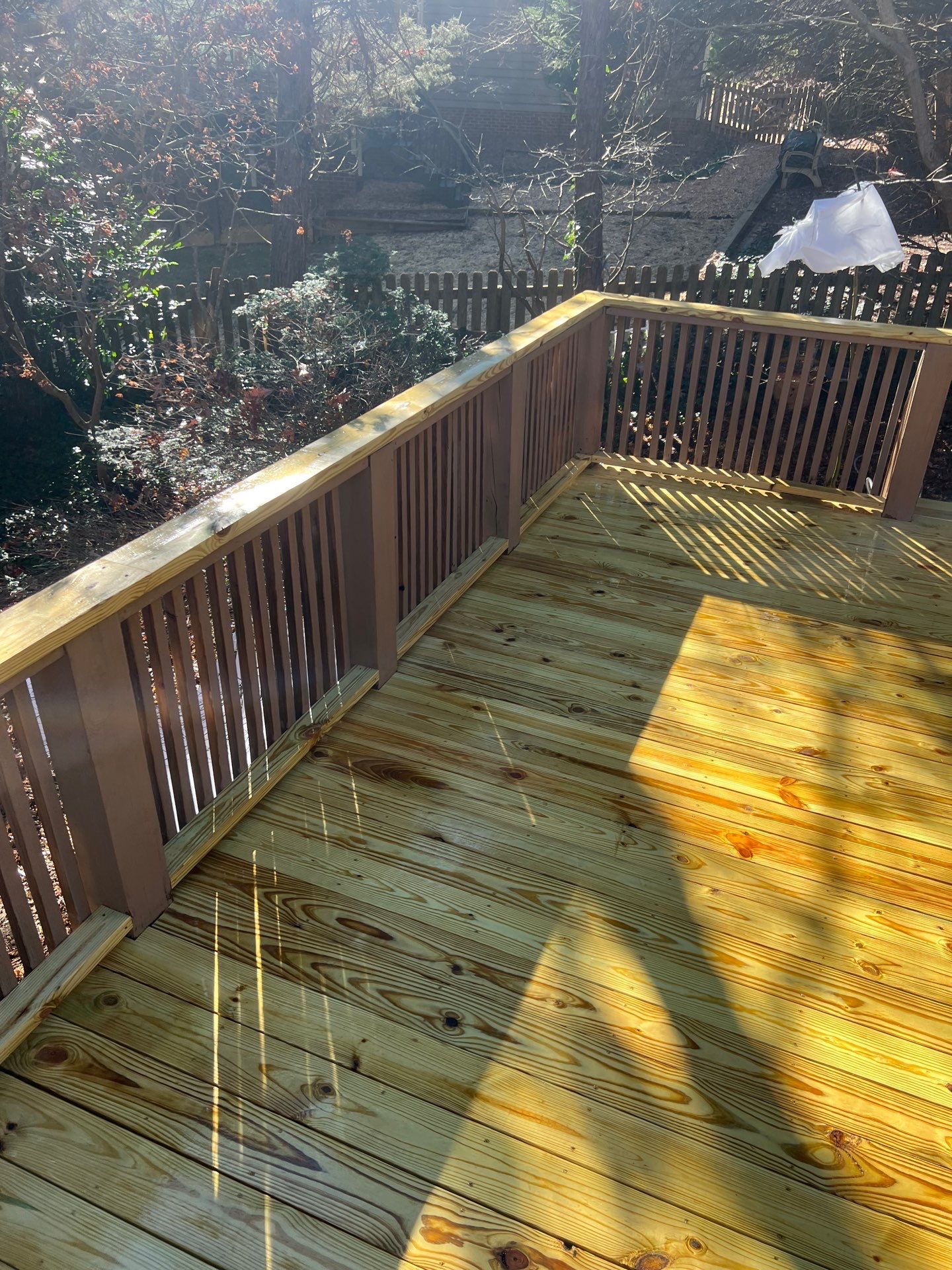 Coated Deck using Wood Sealant by DuraSeal
