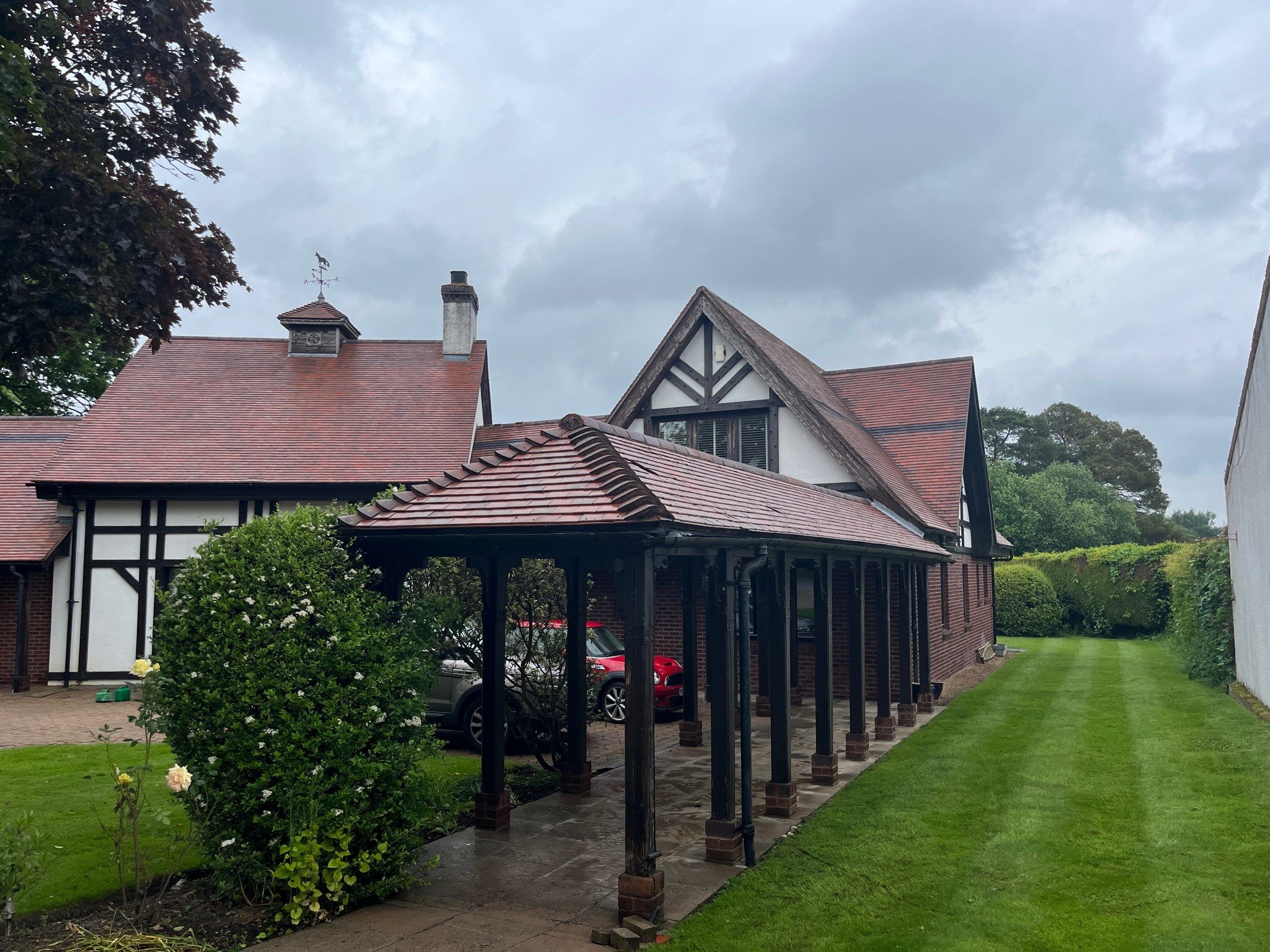 Roof Clean  - Moss Removal - Gutter Clean using Honda 15lpm Low Pressure Washing Machine by Ges Exterior Cleaning ltd