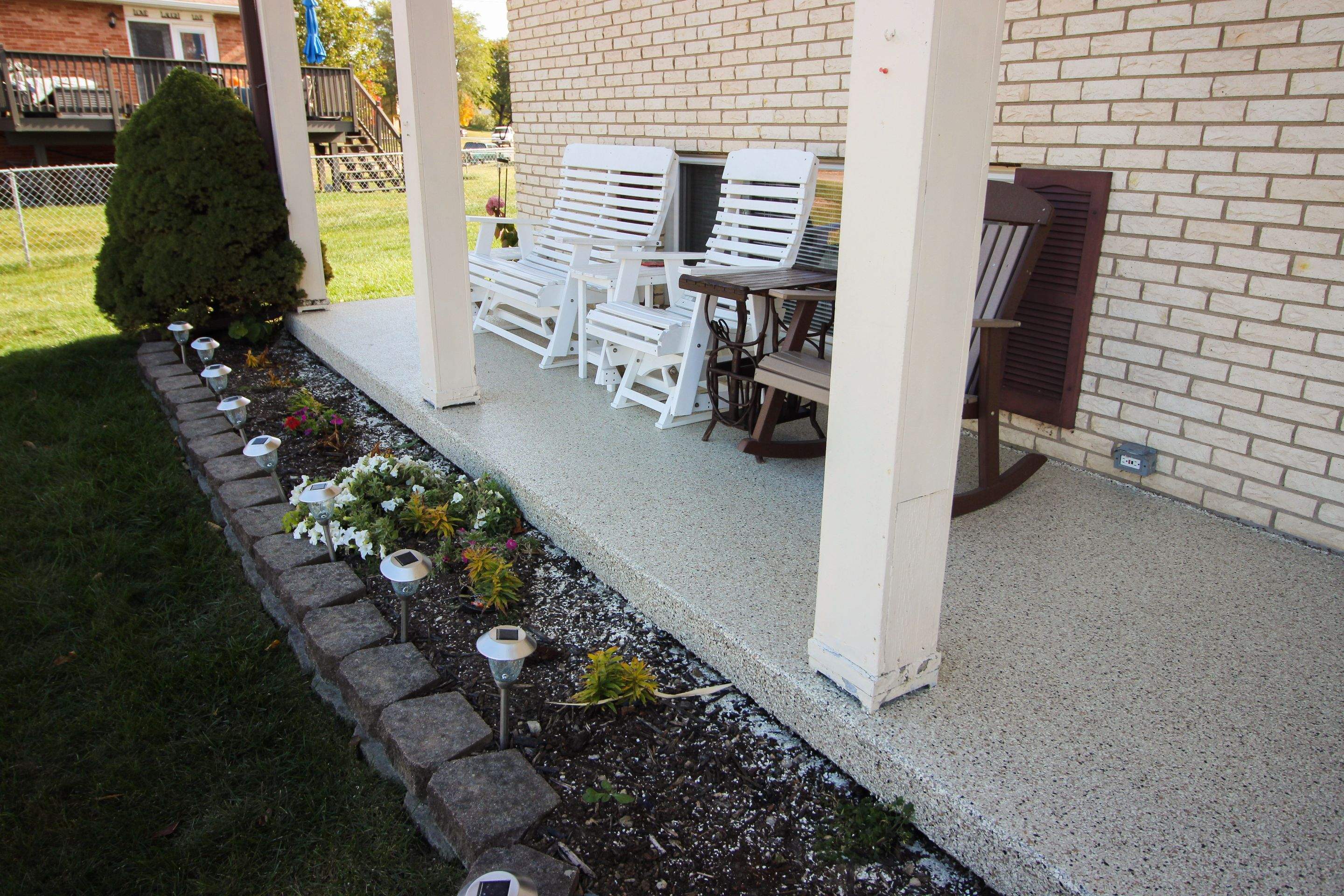 Patio Installation using Driftwood by Your1DayFloor.com