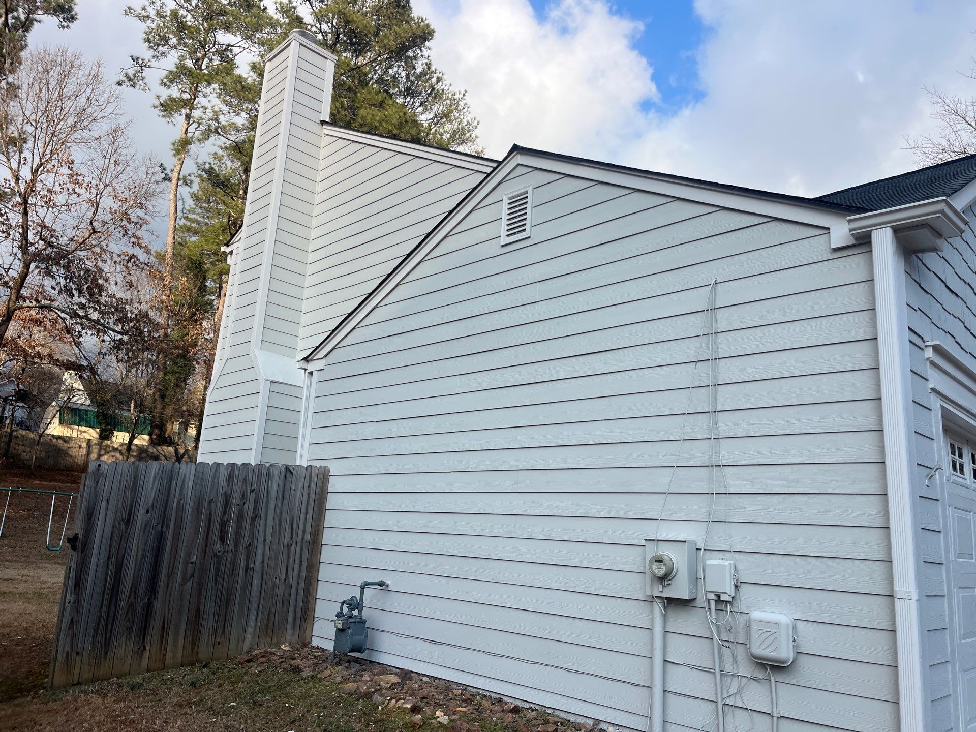 Rotten Wood Replacement and Exterior Painting using James Hardie and Sherwin-Williams SuperPaint by Nelson Exteriors