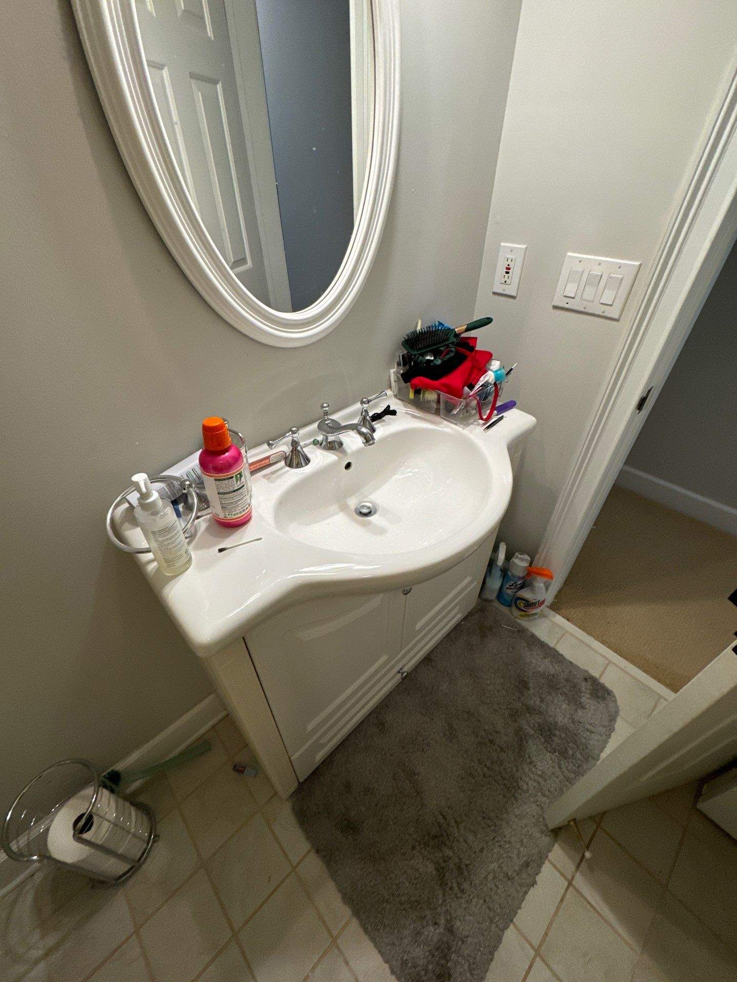 Basement bathroom full remodel by Prudencio