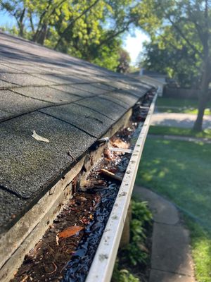 Turtle Shell gutter protection installation in Naperville, IL 60565, photograph 7