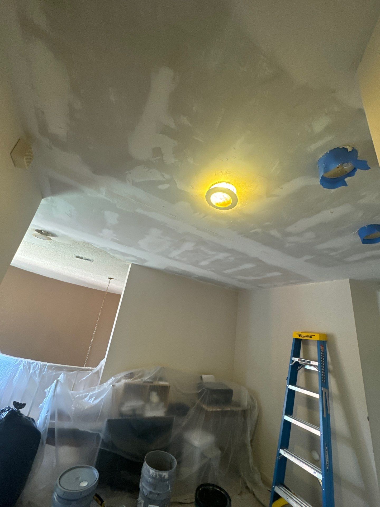 Interior Painting and Vaulted Ceiling Drywall Repair in Duluth by Swift Home Renovations