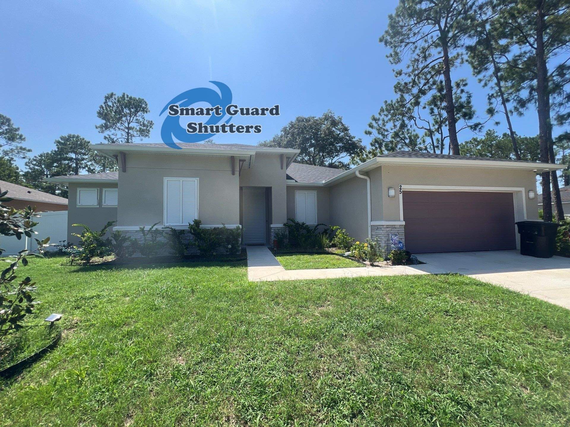 Hurricane Protection in White by Smart Guard Shutters