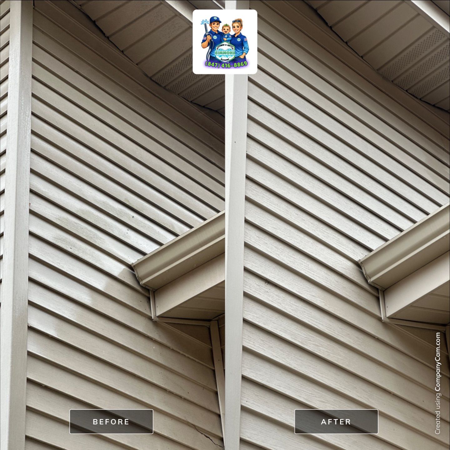 Project in Wood Dale by Simmons Power & Soft Washing