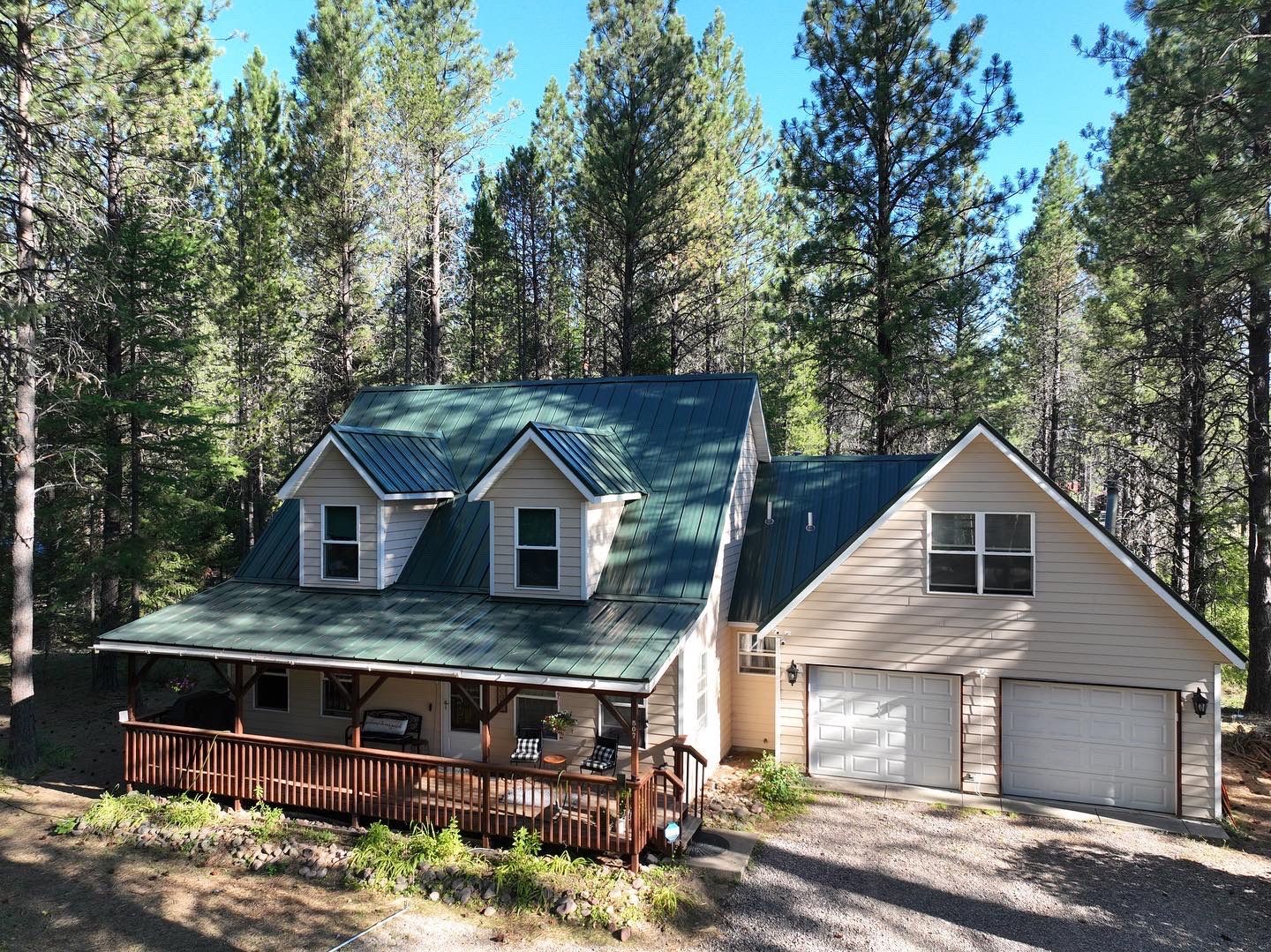 Green Snap Lock Standing Seam  by Montana Roofing Solutions