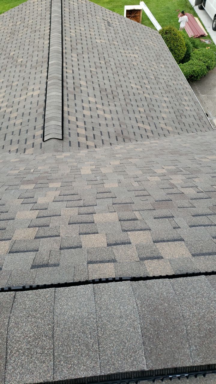 ATLAS PINNACLE COLOR: WEATHERED SHADOW DRIP EDGE: WHITE by Eagle Eye Roofing