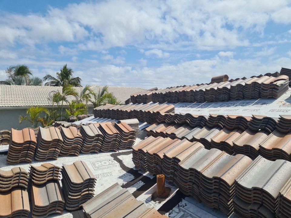 Residential Roofing Installation using Eagle Roofing Tile by BLUES BROTHERS ROOFING