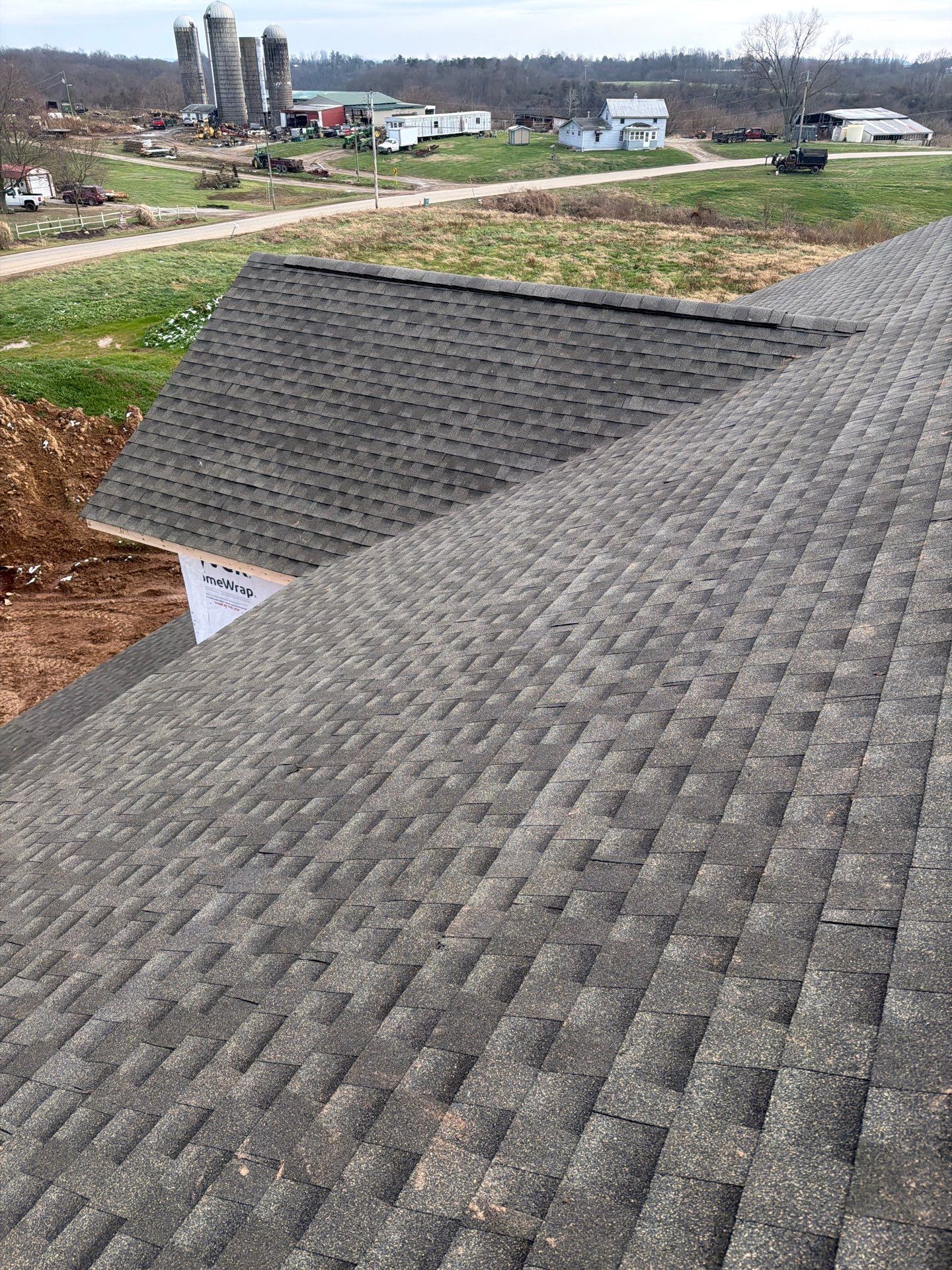 Residential Roofing Installation using GAF Timberline HDZ Weathered Wood by Rainstoppers Roofing