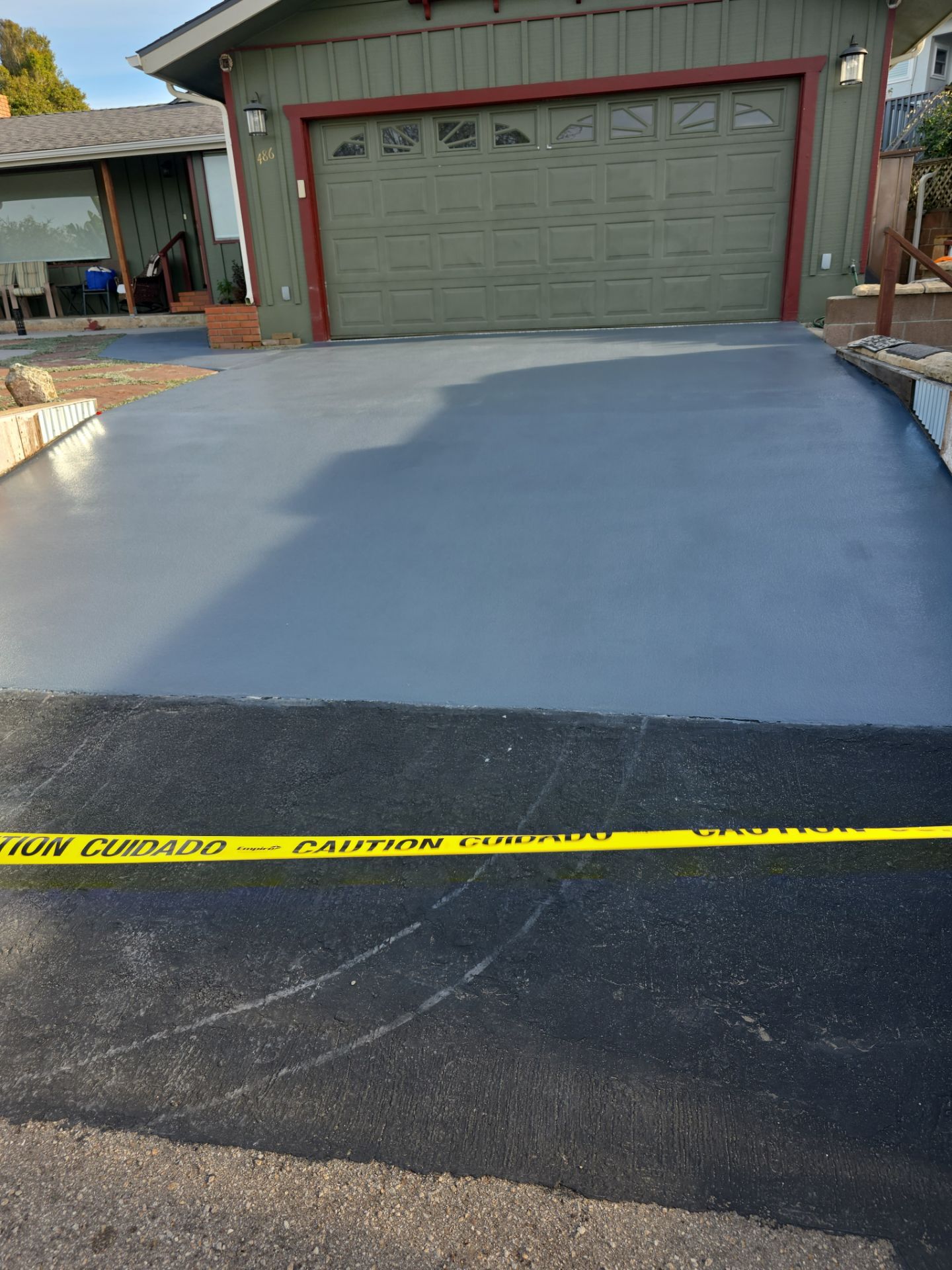 Haze Grey Driveway and Garage Floor Coating in Morro Bay by MGP Coatings