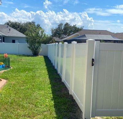 Vinyl Fence Installation using Vinyl Privacy Fence 