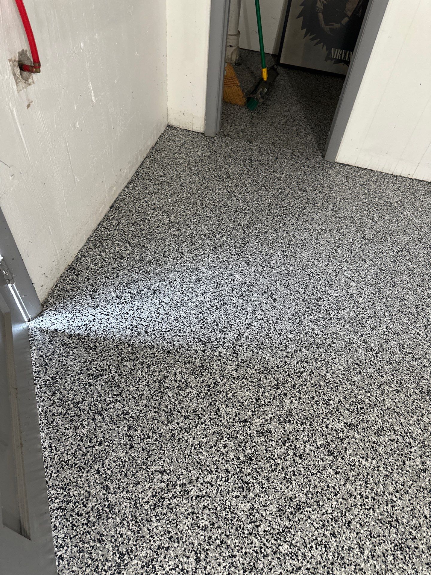 Basement Floor Coating using Silverton by My Garage Floor Guys