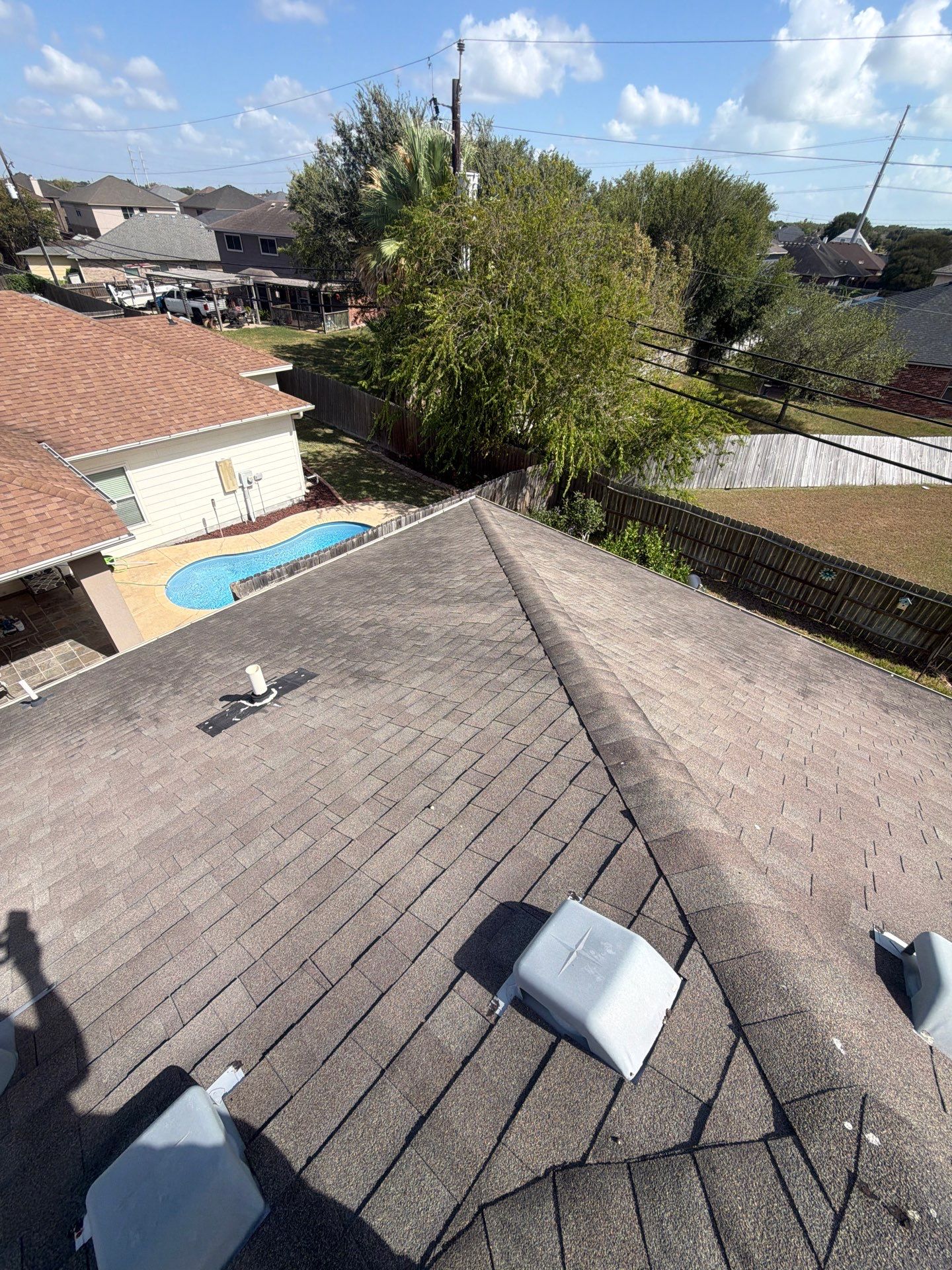 New Roof with better Ventilation  by Bayfront Roofing and Construction