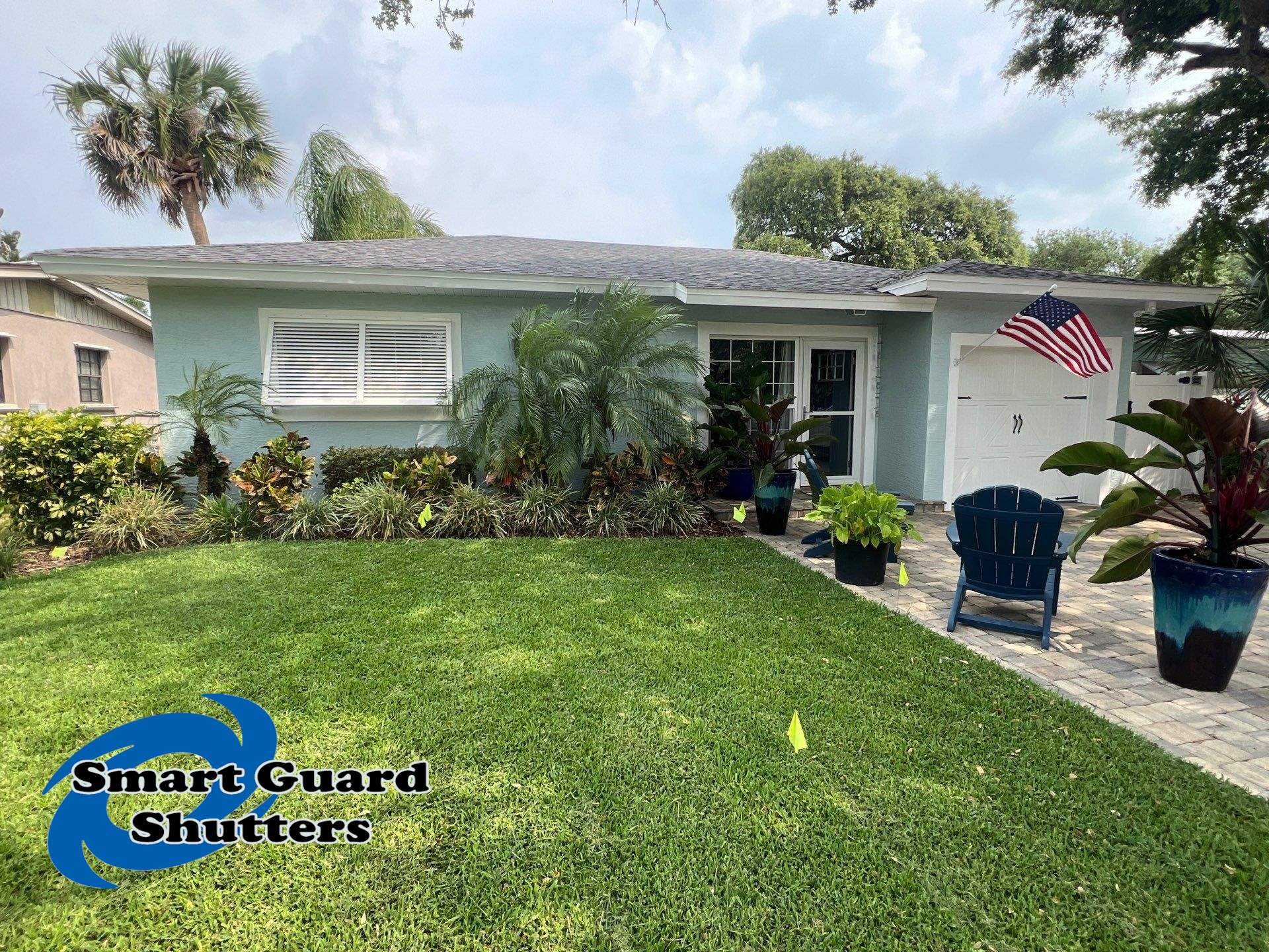 Impact Bahamas in Signal White by Smart Guard Shutters