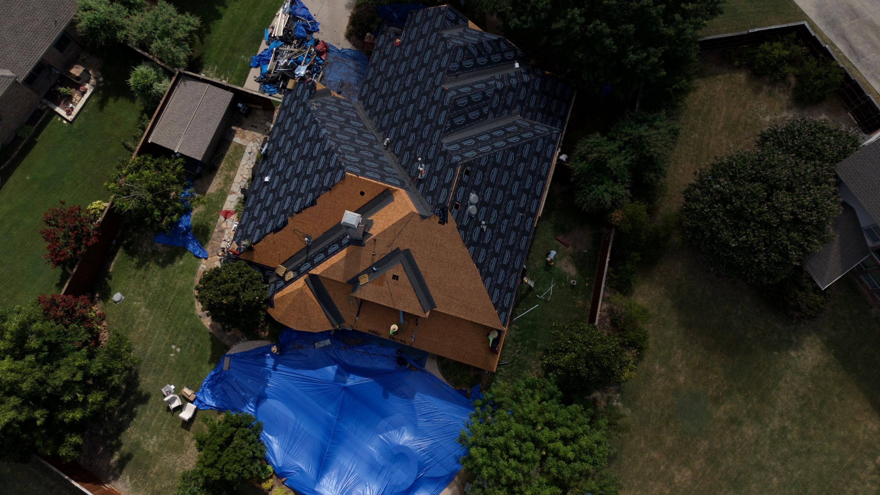 Residential Roof Repair using IKO Dynasty Class 3 Impact Resistant Shingles by Becker Roofing and Exteriors