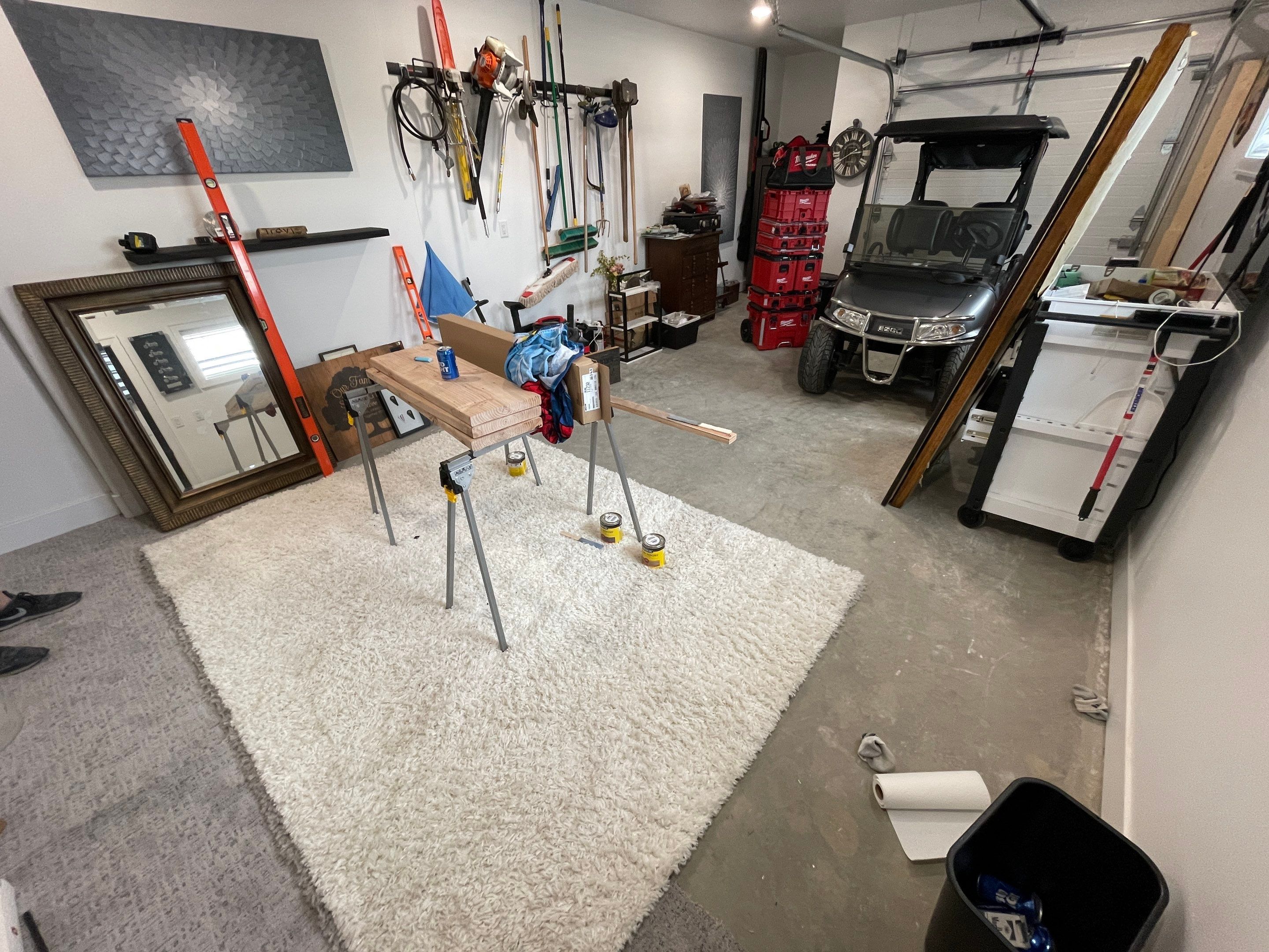 Gravel Flake Garage Floor Coating in Yankton by Select Painting, Coatings & Garage Cabinets