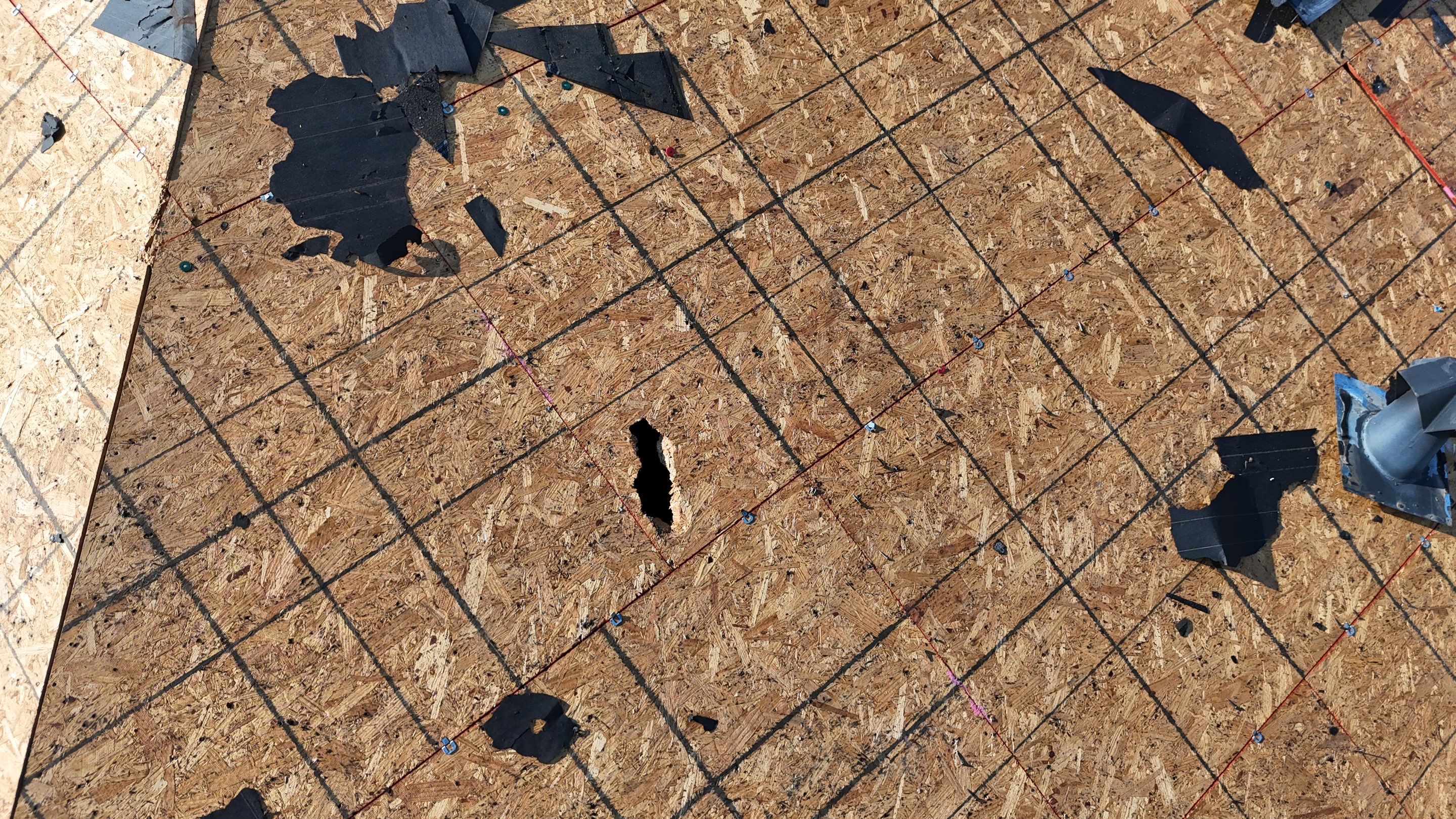 Residential Roofing Installation using Certainteed Landmark after last year's tornado in Cypress by Core Four Roofing