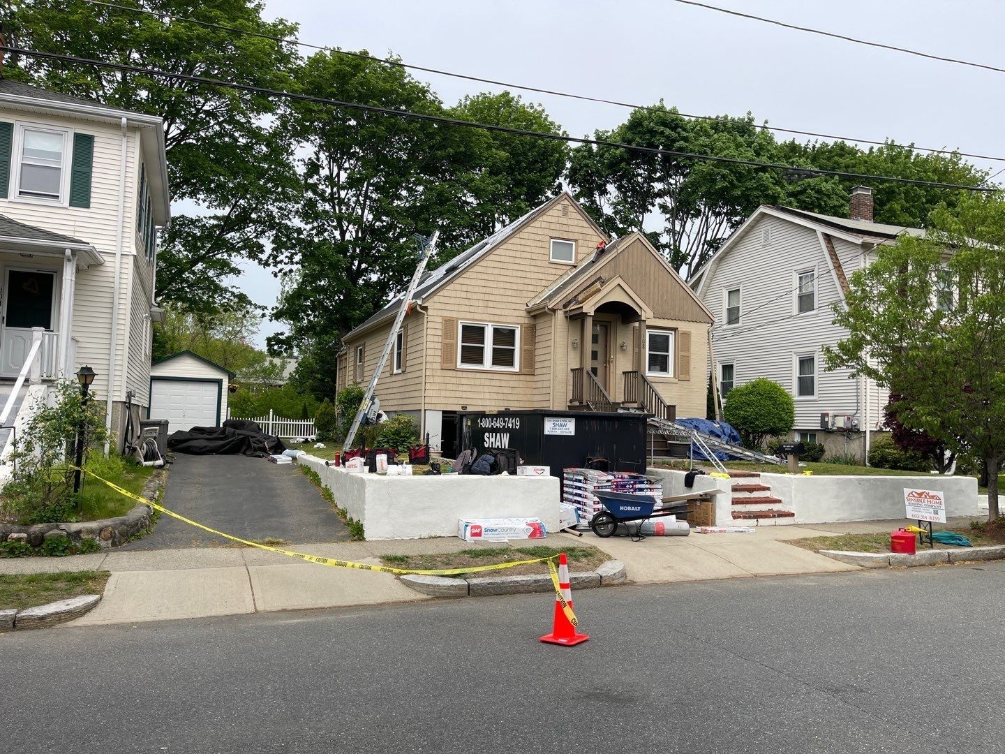 Residential Roofing Installation using GAF Timberline HDZ by Sensible Home Solutions