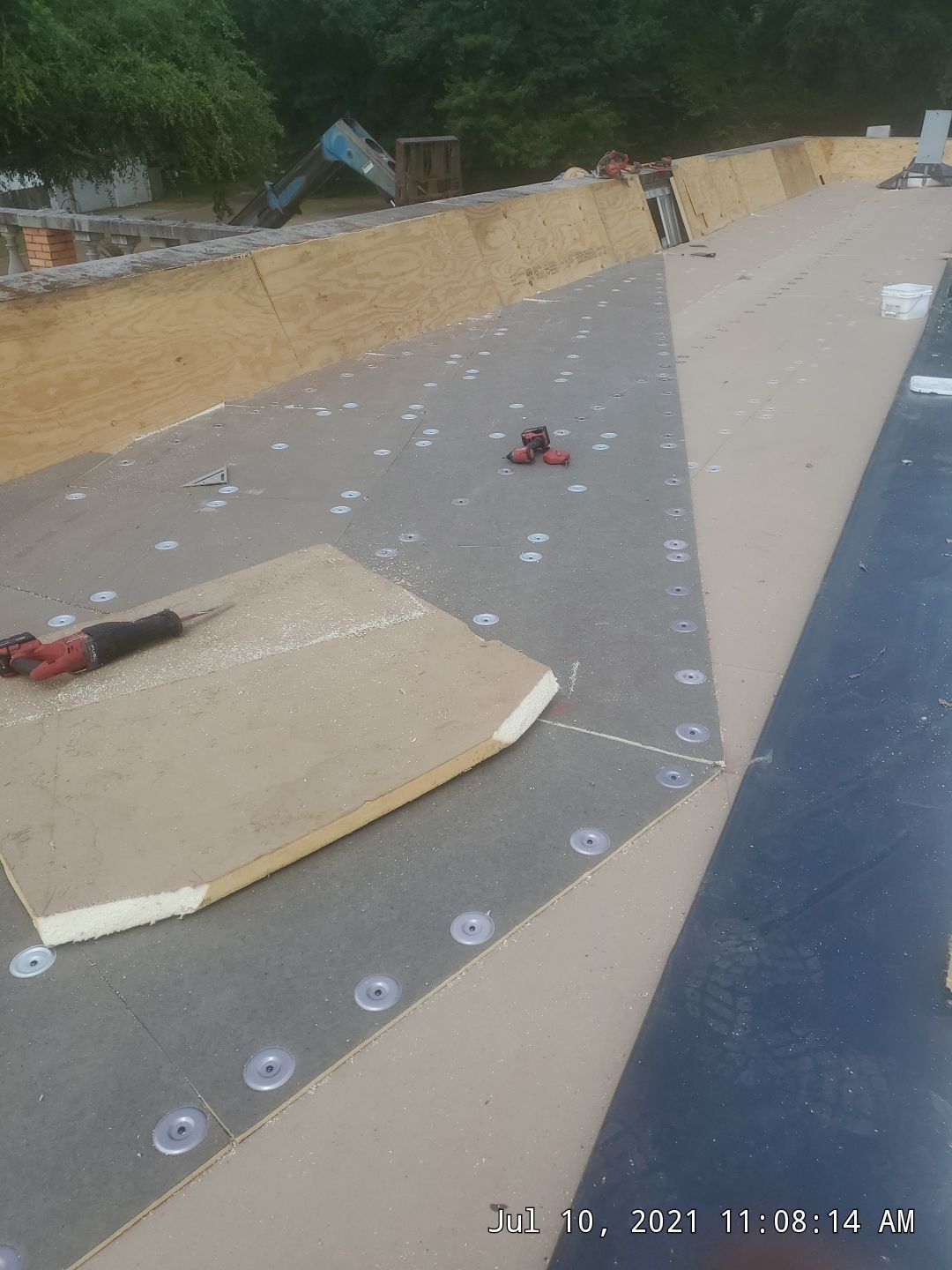 Commercial Roofing Installation using 50 mil PVC by Hostetler Roofing