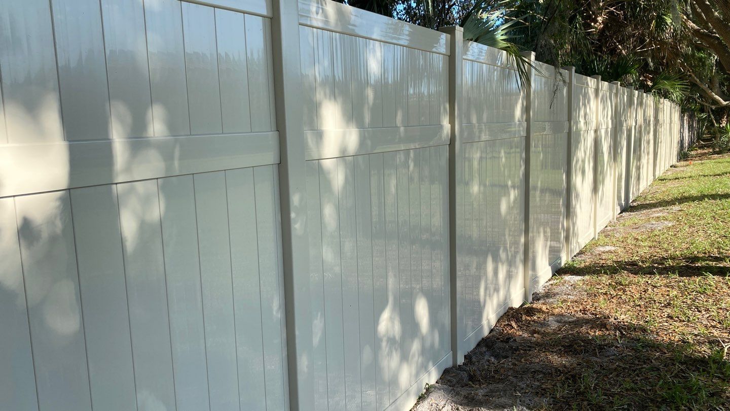 Nokomis, FL 6+2 Tan Vinyl Privacy Fence by Asap fence and gates, LLC
