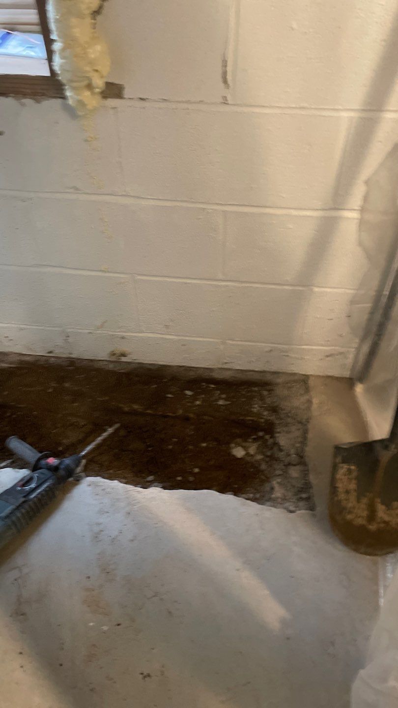 Targeted Drain Tile for Annie by Waterproofing Northeast