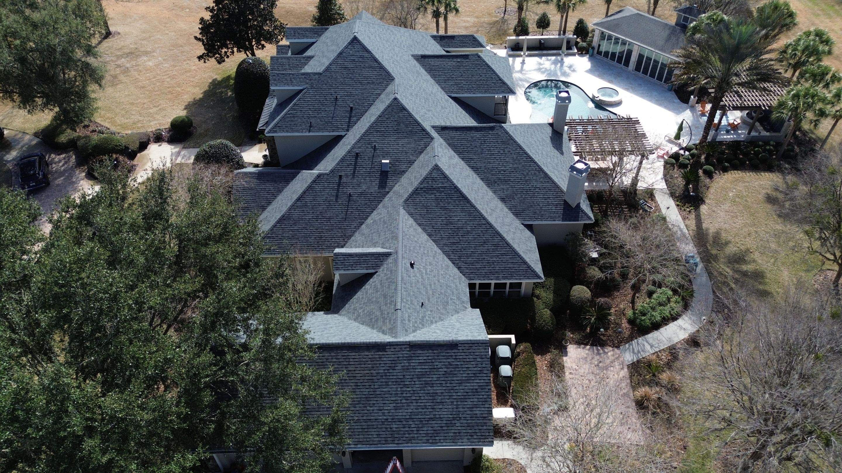 Huge shingle reroof in Newberry, FL by Brehm Roofing