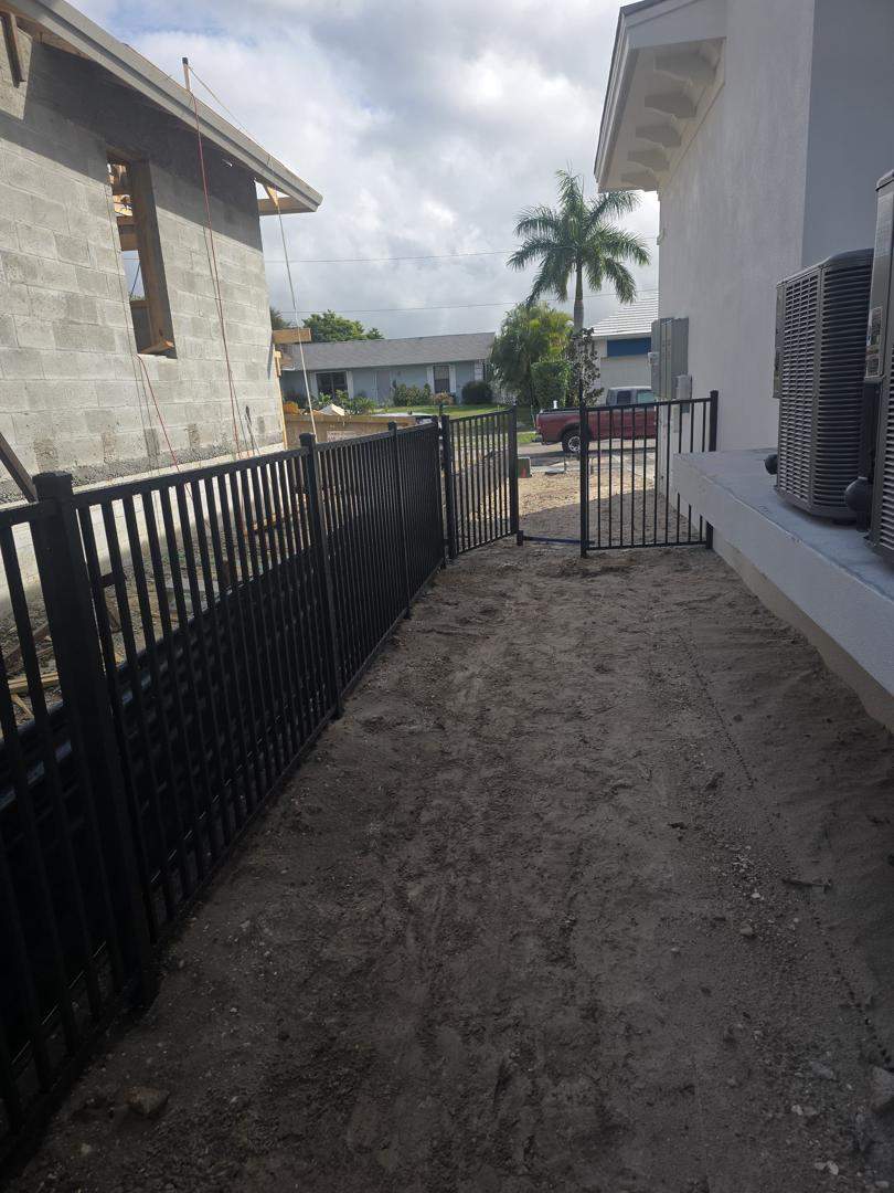 Bronze Aluminum Fence and Cable Railing in Marco Island by True Fence LLC