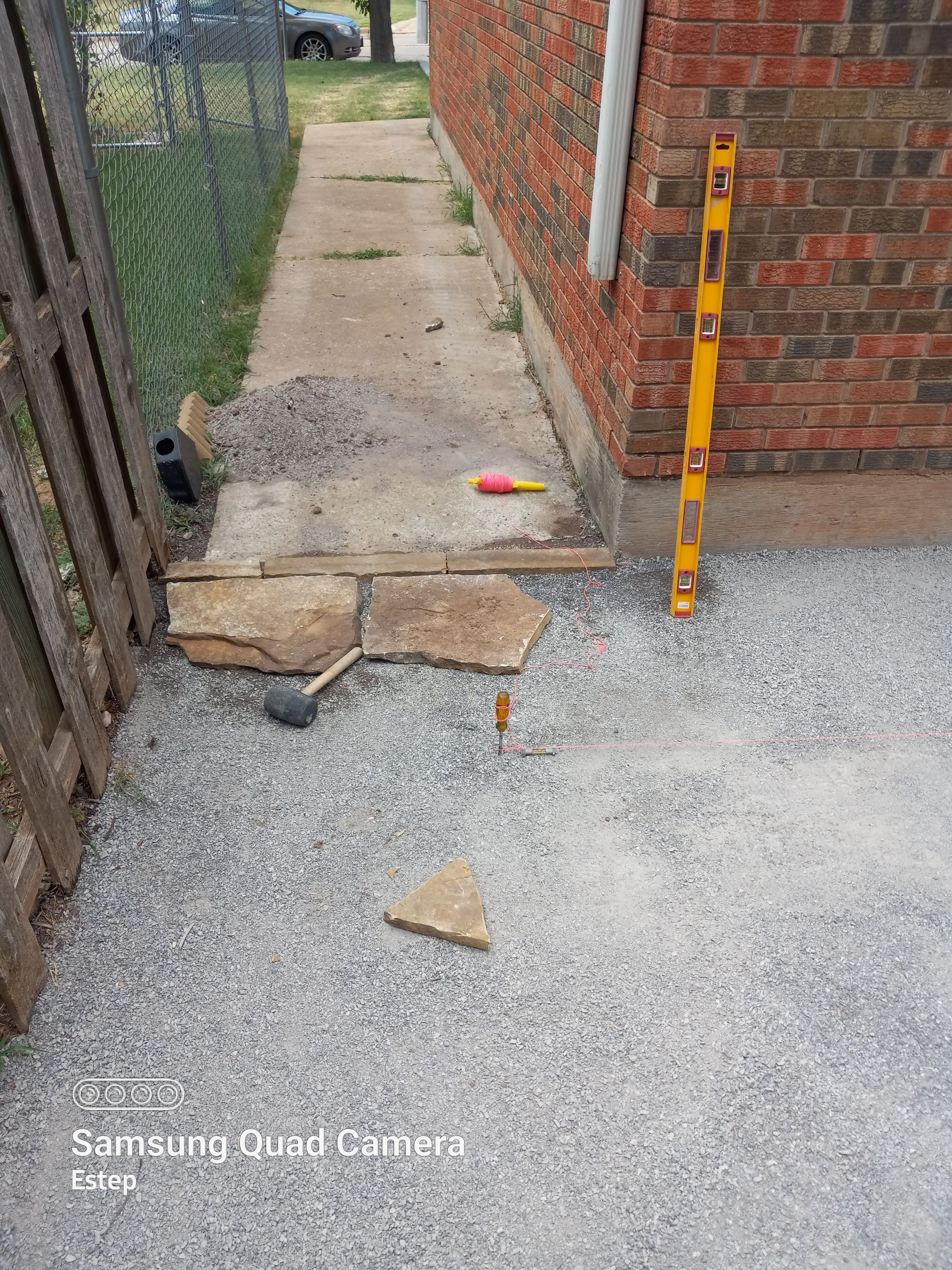 Flagstone Patio using Flagstone  by Clays Services Inc