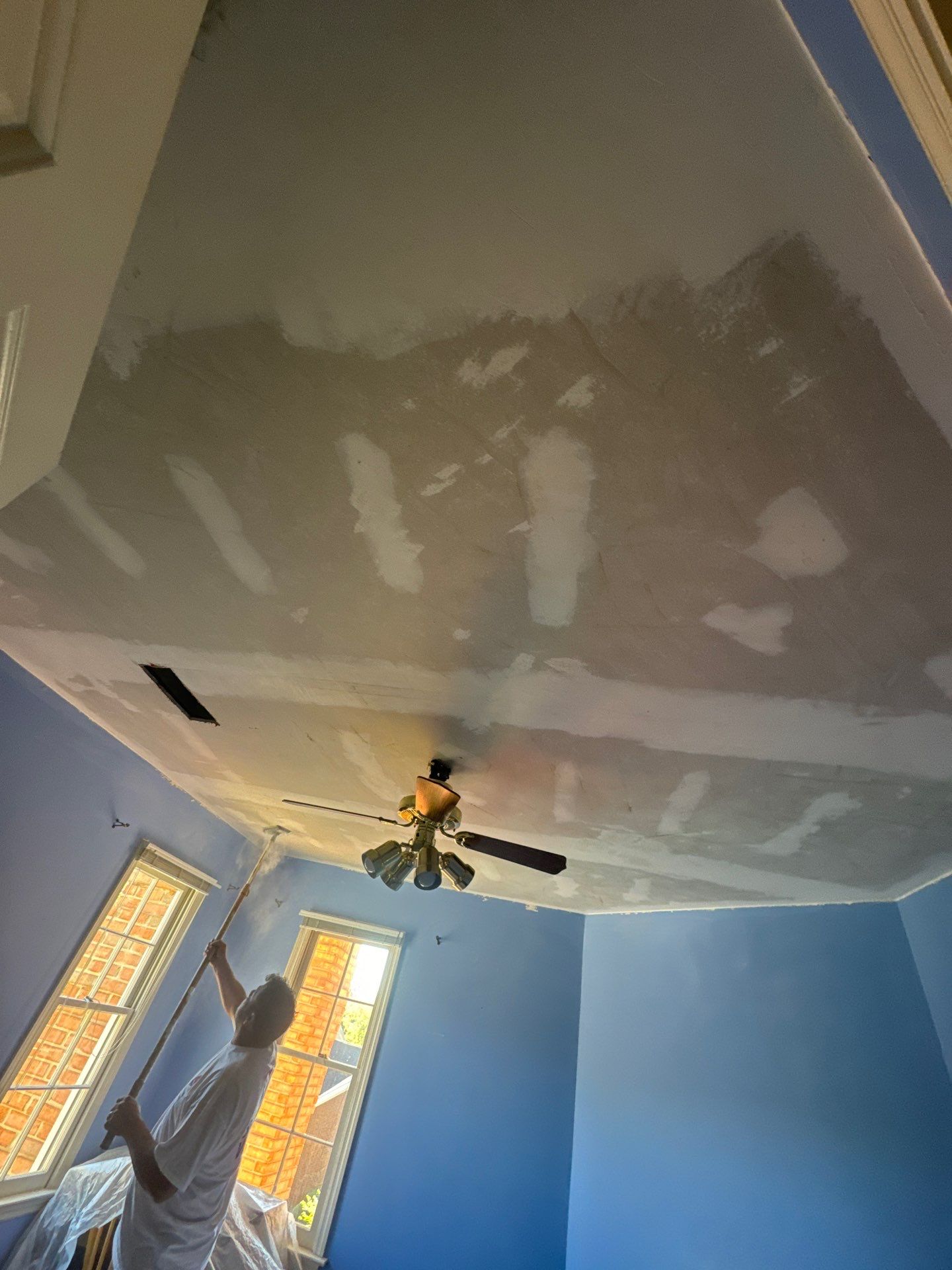 Interior Painting and Vaulted Ceiling Drywall Repair in Duluth by Swift Home Renovations