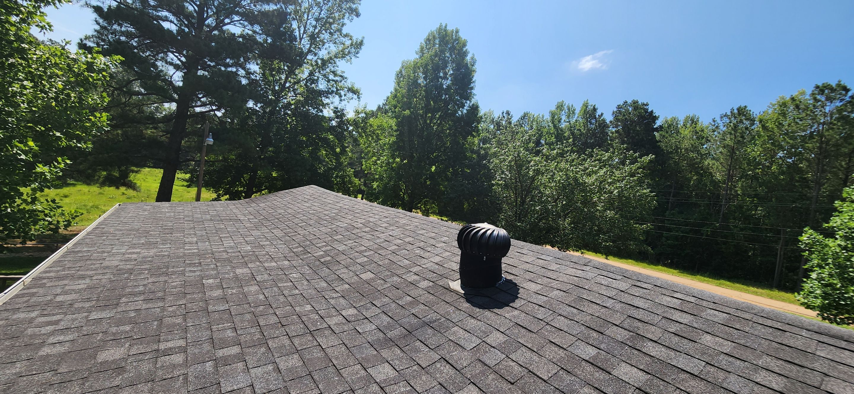 Residential Shingle Reroof using CertainTeed XT25: Moire Black by Hostetler Roofing