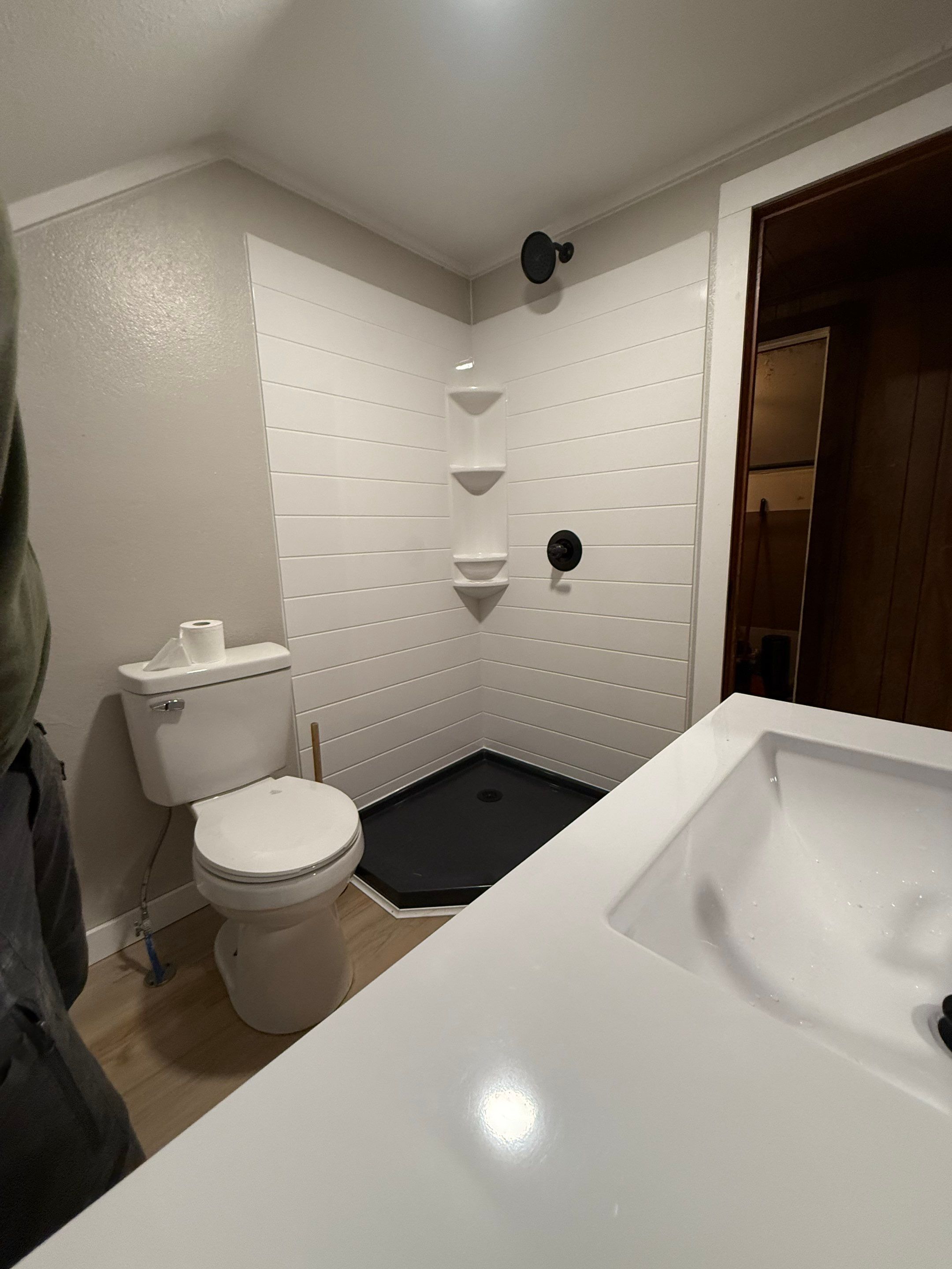 Bathroom Remodel using The Onyx Collection by Ekon Bath, LLC