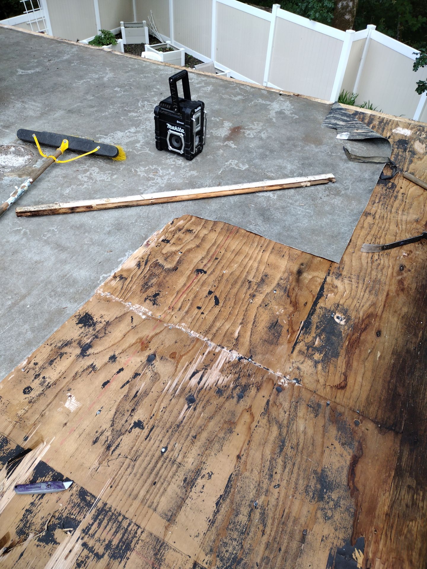 Residential Deck Replacement  using Certainteed Flintlastic SA Cap by Orezona Building & Roofing Company, Inc.