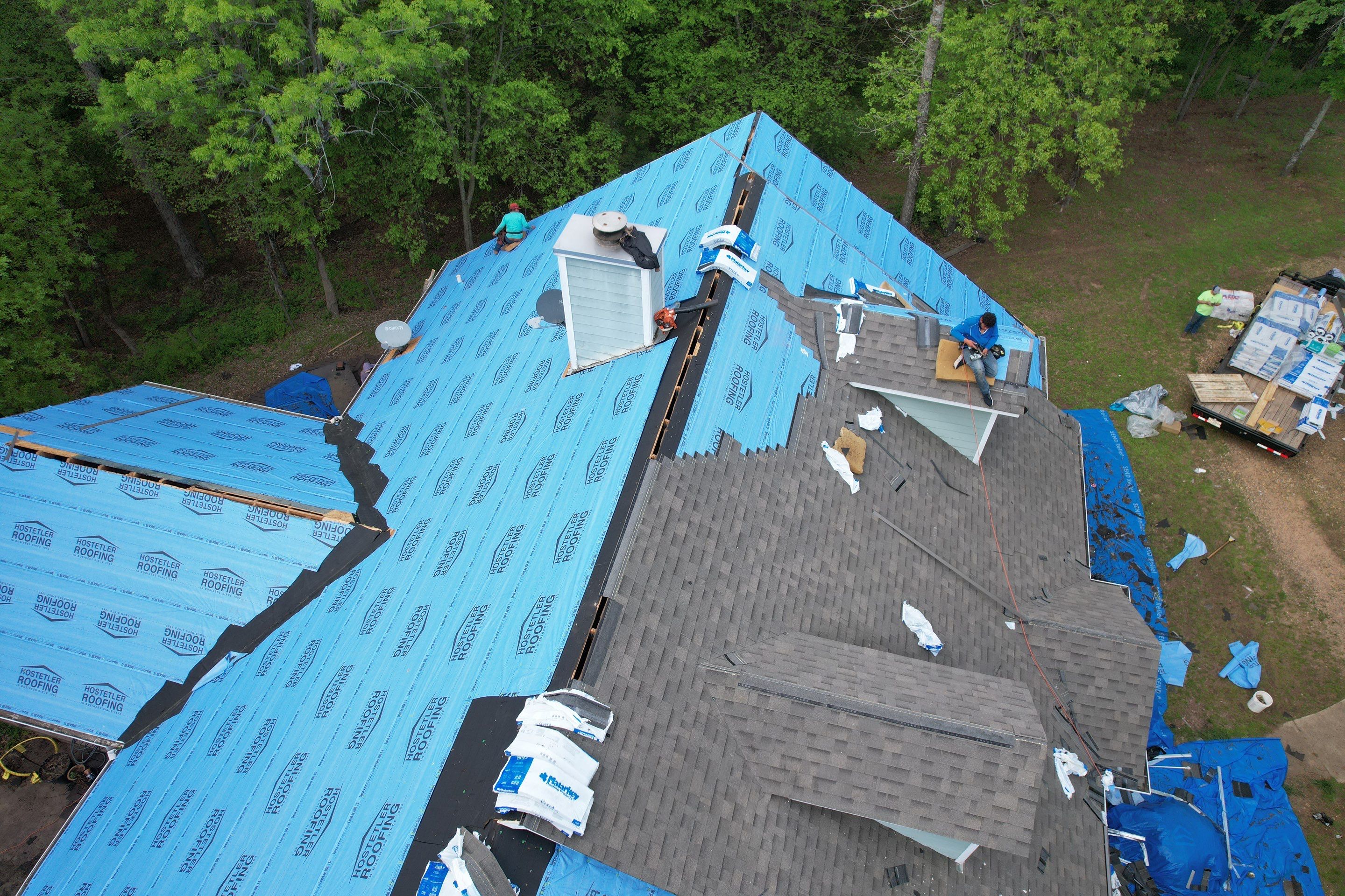 Residential Shingle Reroof using Malarkey Vista by Hostetler Roofing